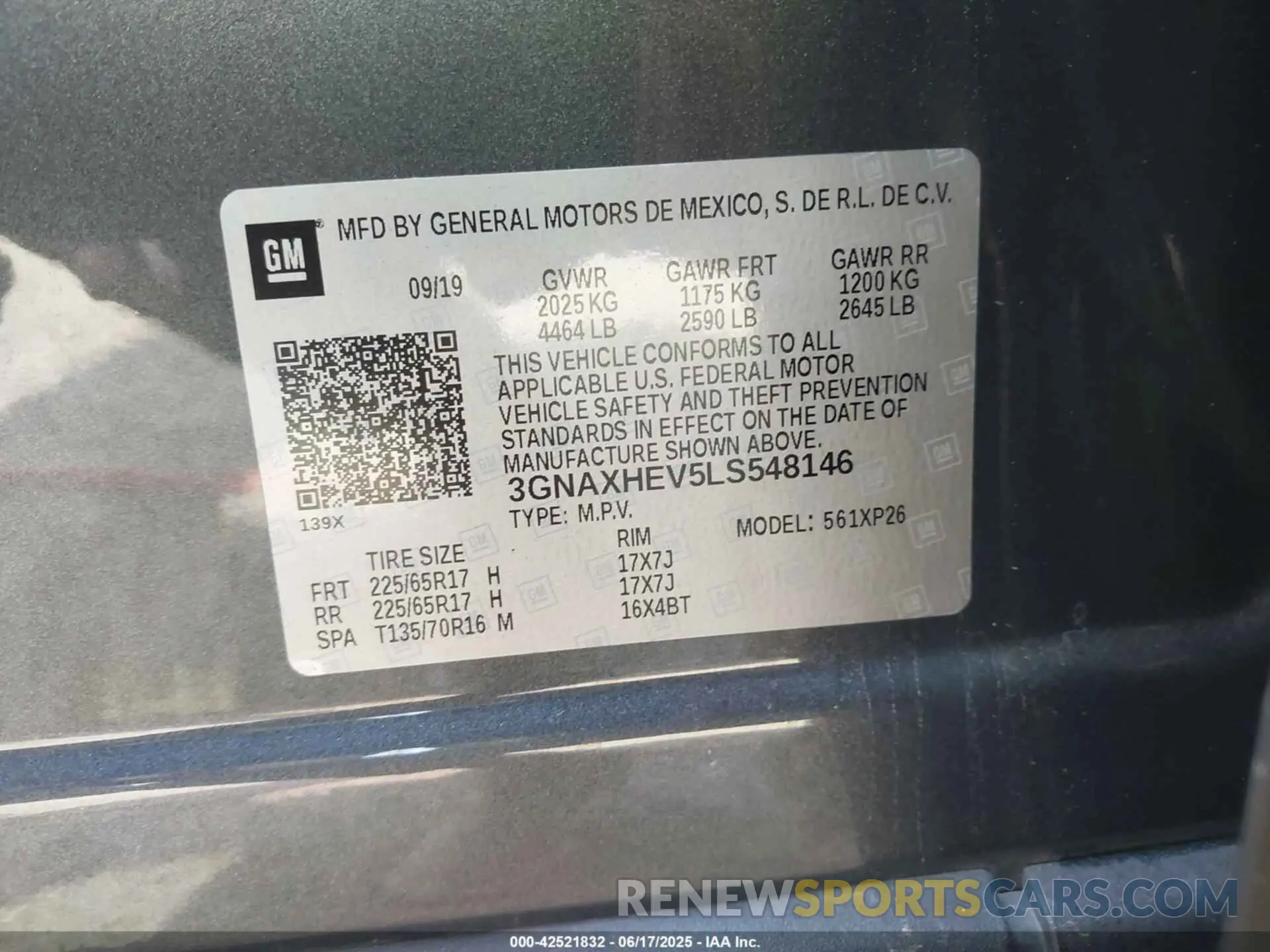 9 Photograph of a damaged car 3GNAXHEV5LS548146 CHEVROLET EQUINOX 2020