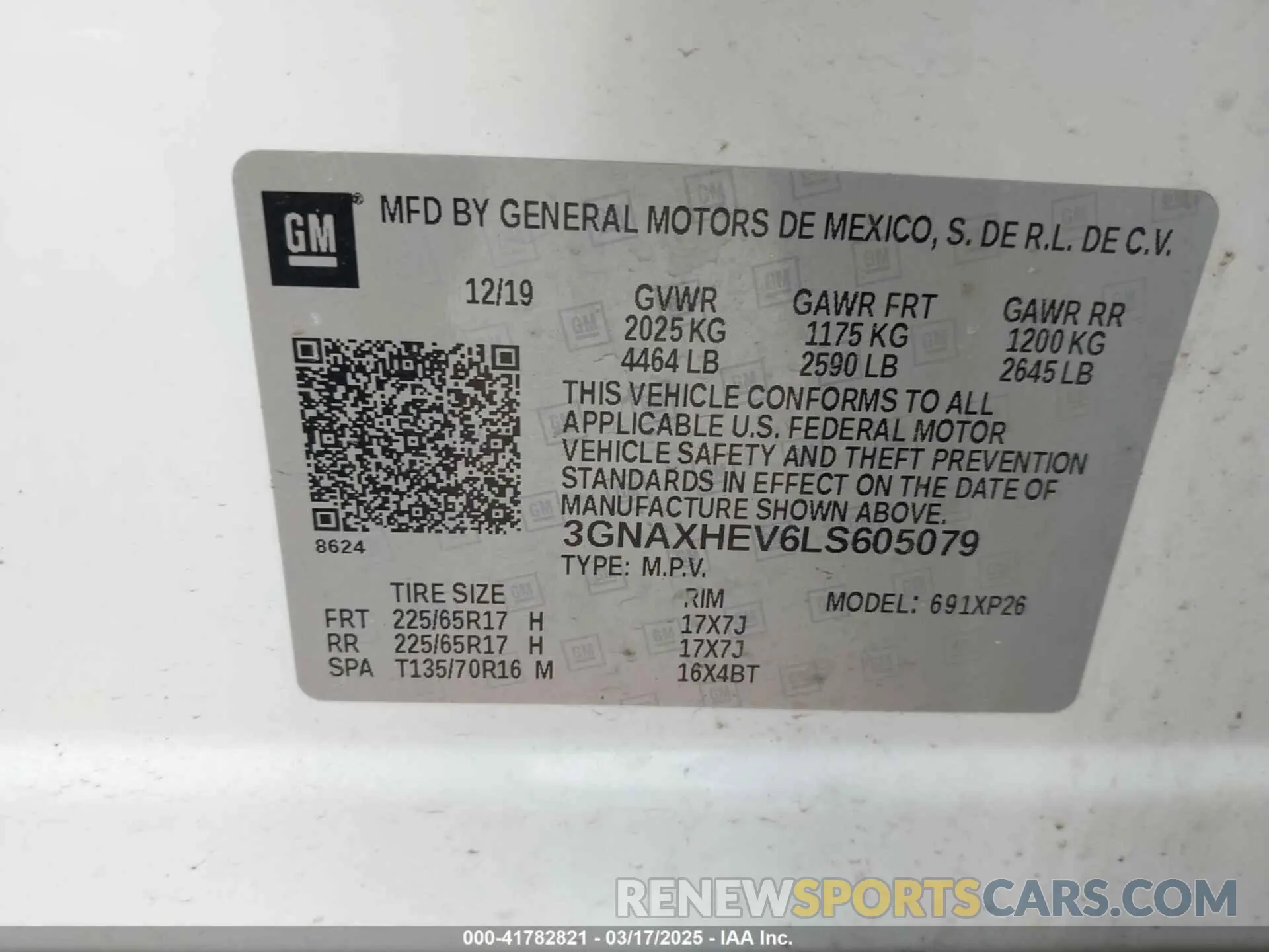 9 Photograph of a damaged car 3GNAXHEV6LS605079 CHEVROLET EQUINOX 2020
