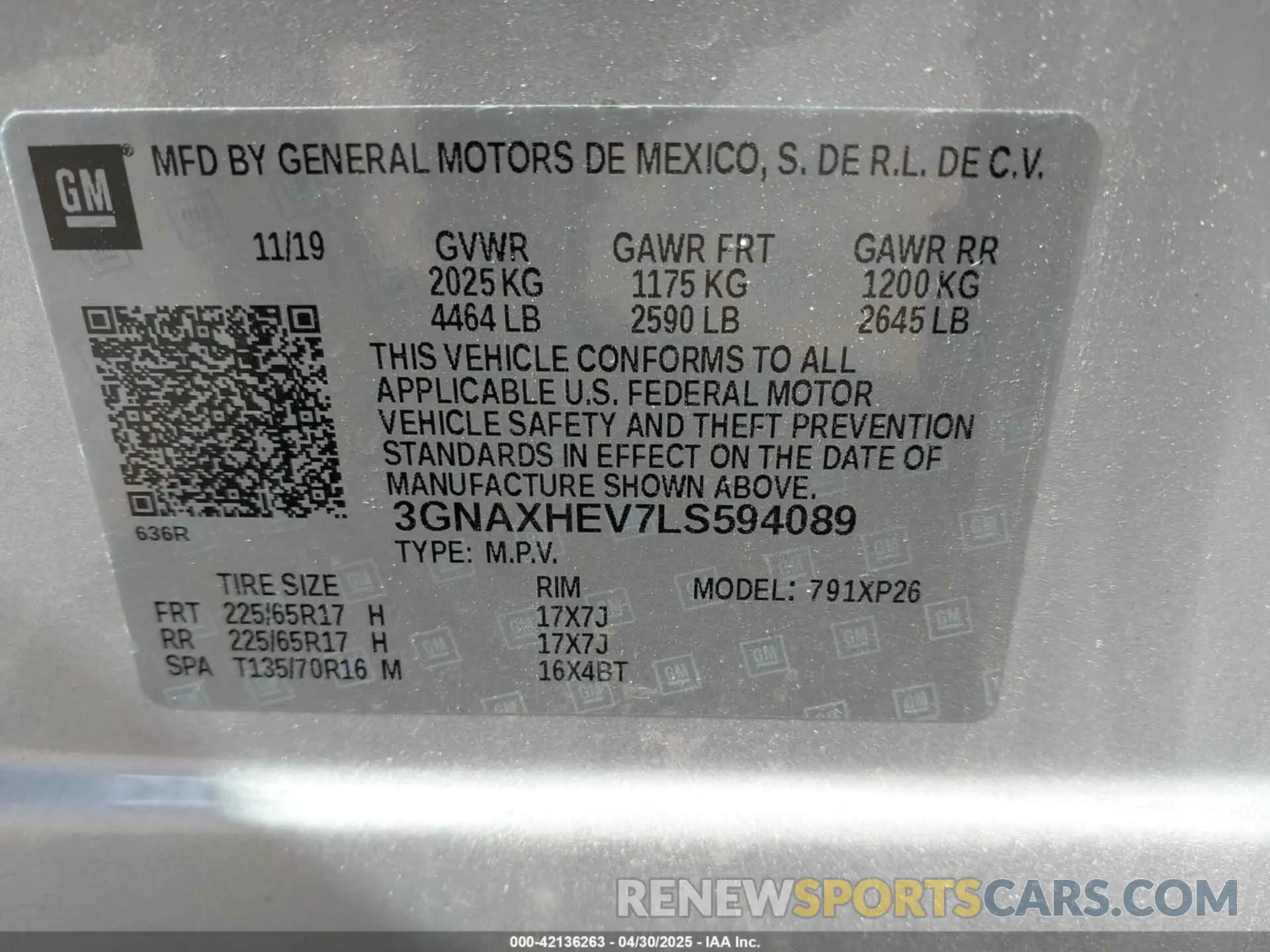 9 Photograph of a damaged car 3GNAXHEV7LS594089 CHEVROLET EQUINOX 2020