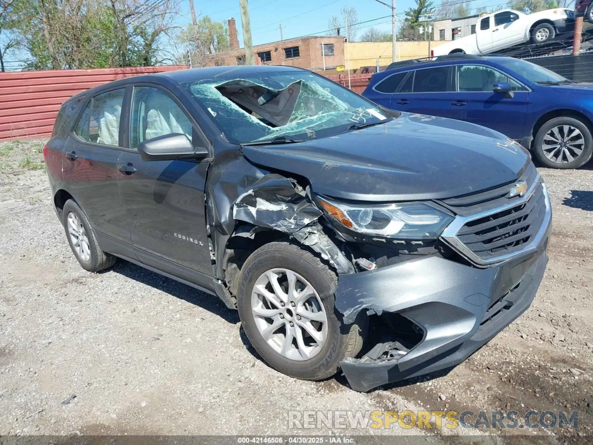 1 Photograph of a damaged car 3GNAXHEVXLS511545 CHEVROLET EQUINOX 2020