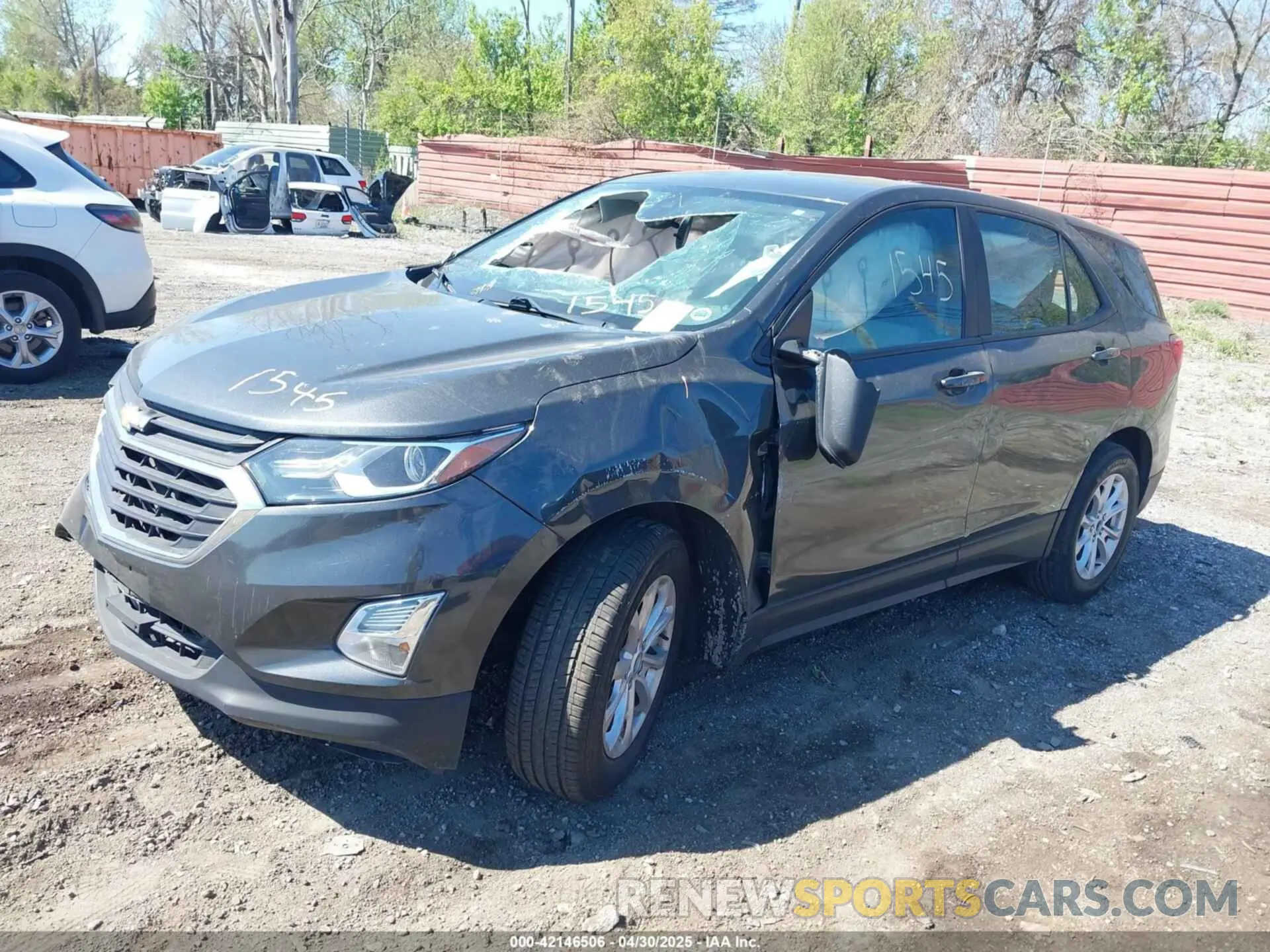 2 Photograph of a damaged car 3GNAXHEVXLS511545 CHEVROLET EQUINOX 2020