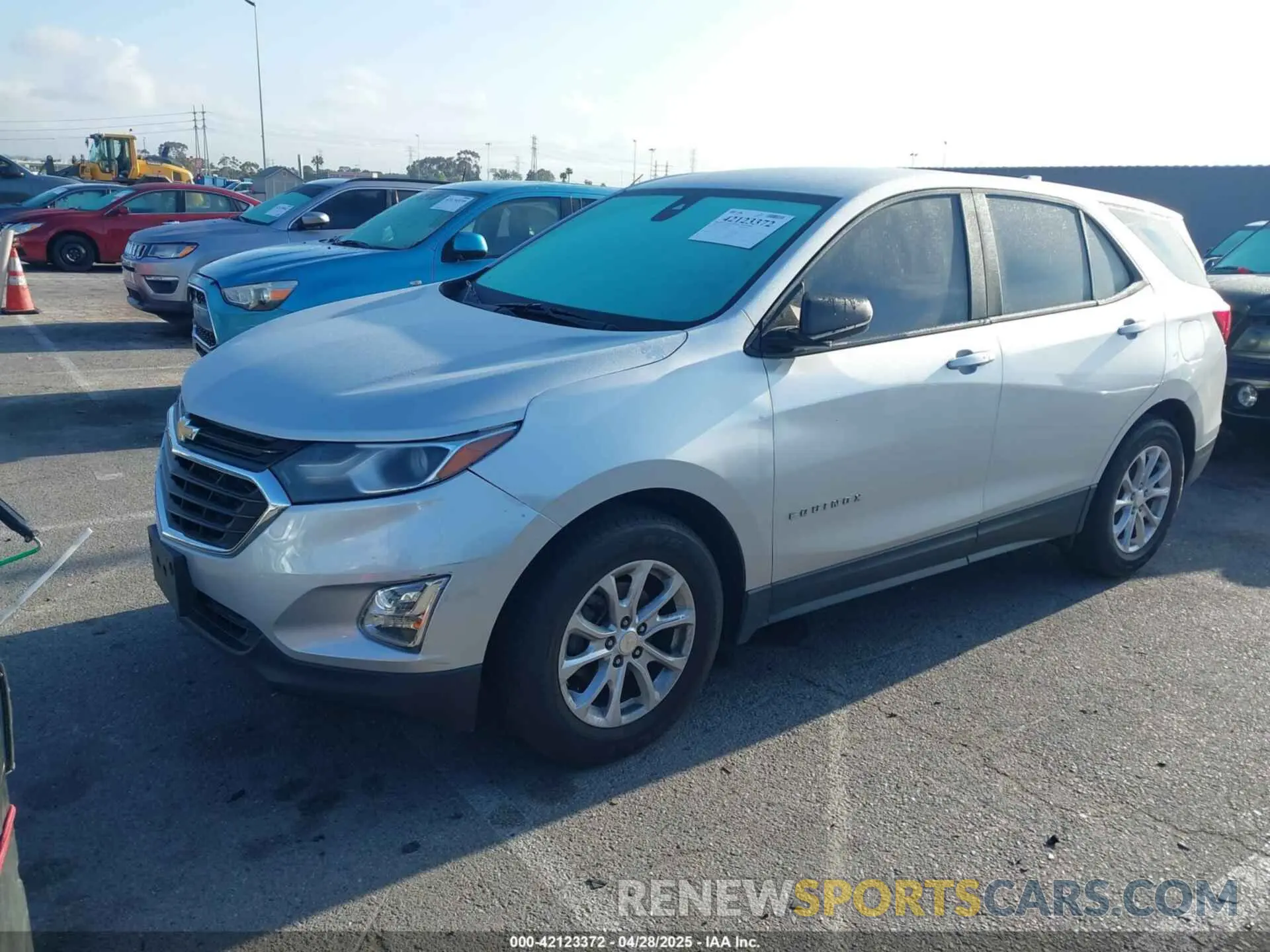 2 Photograph of a damaged car 3GNAXHEVXLS518026 CHEVROLET EQUINOX 2020