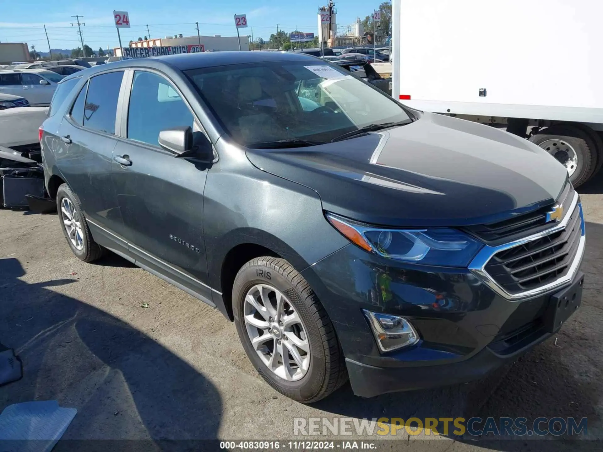 1 Photograph of a damaged car 3GNAXHEVXLS521380 CHEVROLET EQUINOX 2020