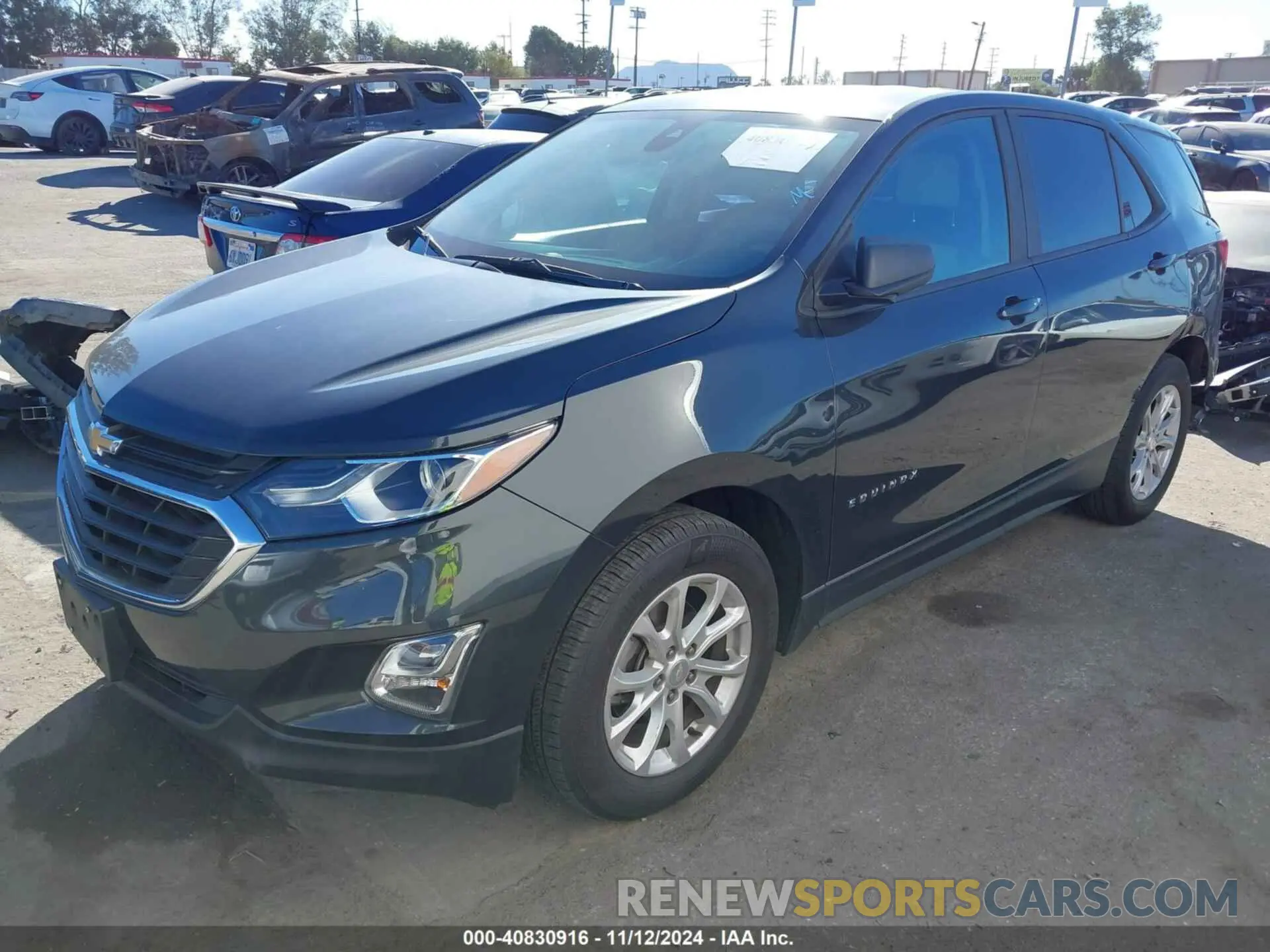 2 Photograph of a damaged car 3GNAXHEVXLS521380 CHEVROLET EQUINOX 2020