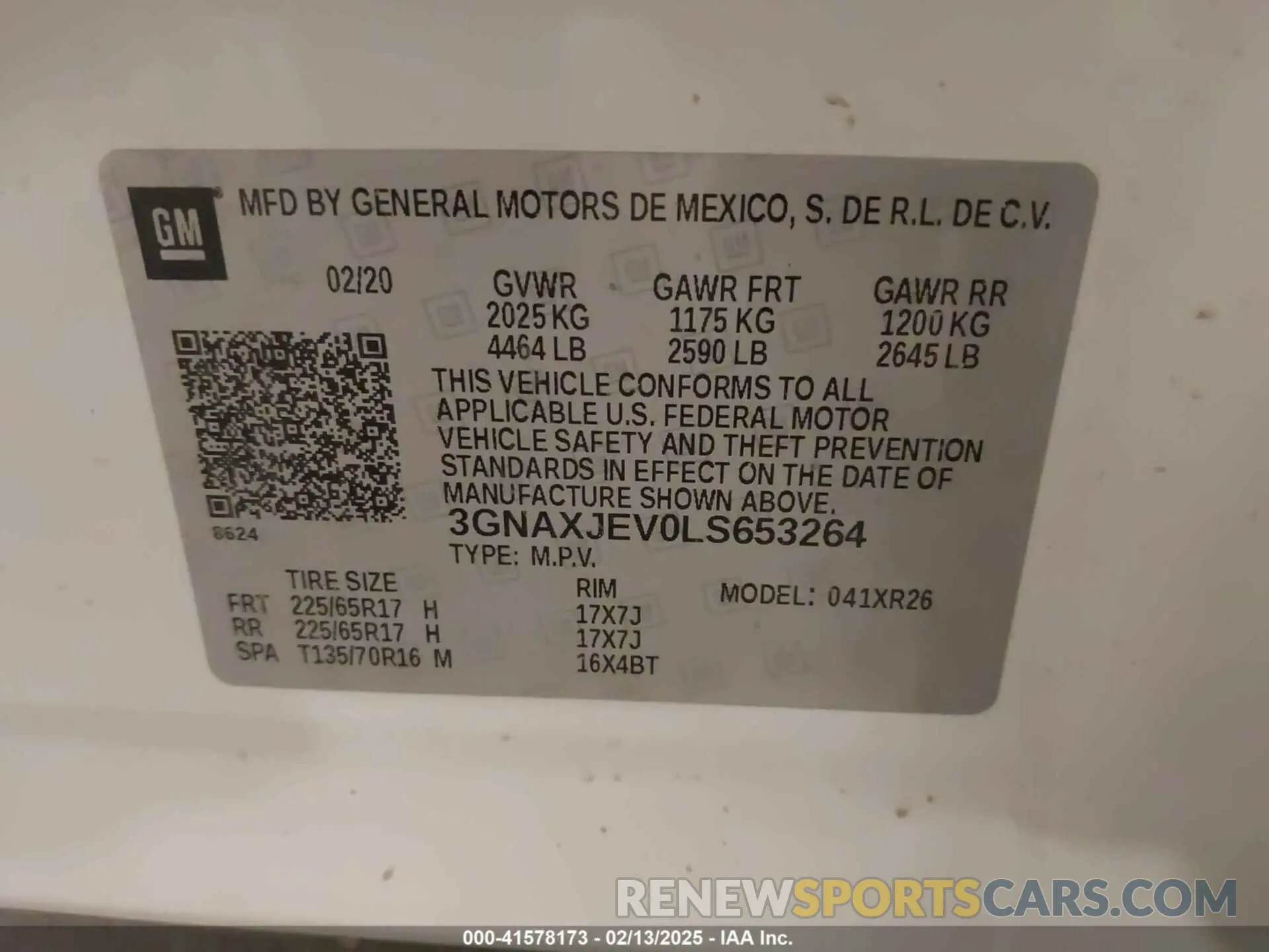9 Photograph of a damaged car 3GNAXJEV0LS653264 CHEVROLET EQUINOX 2020