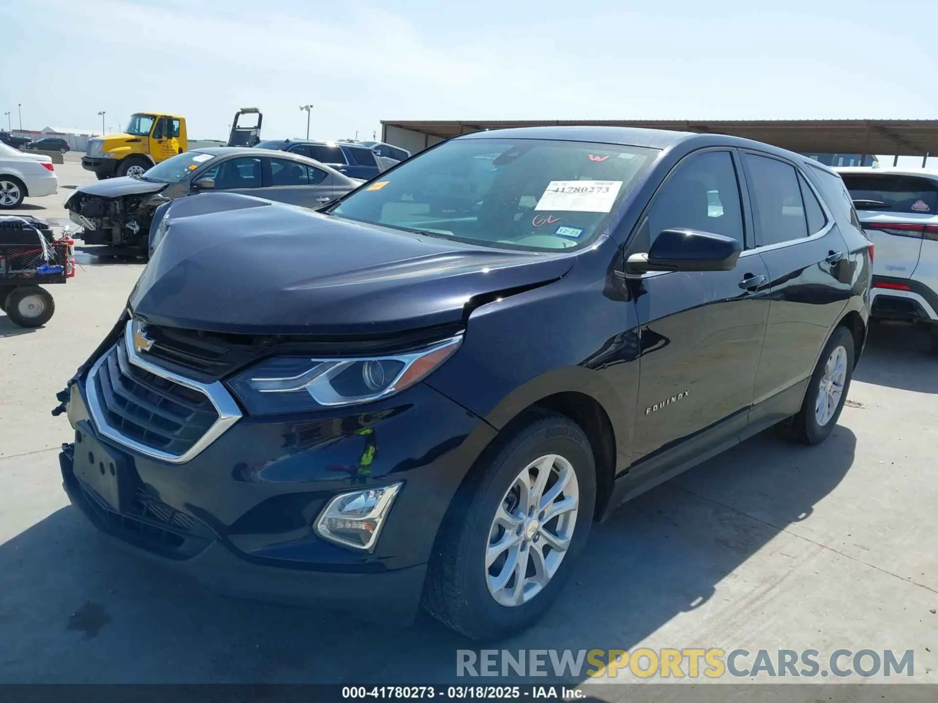 2 Фотография поврежденного автомобиля 3GNAXKEV0LS583500 CHEVROLET EQUINOX 2020