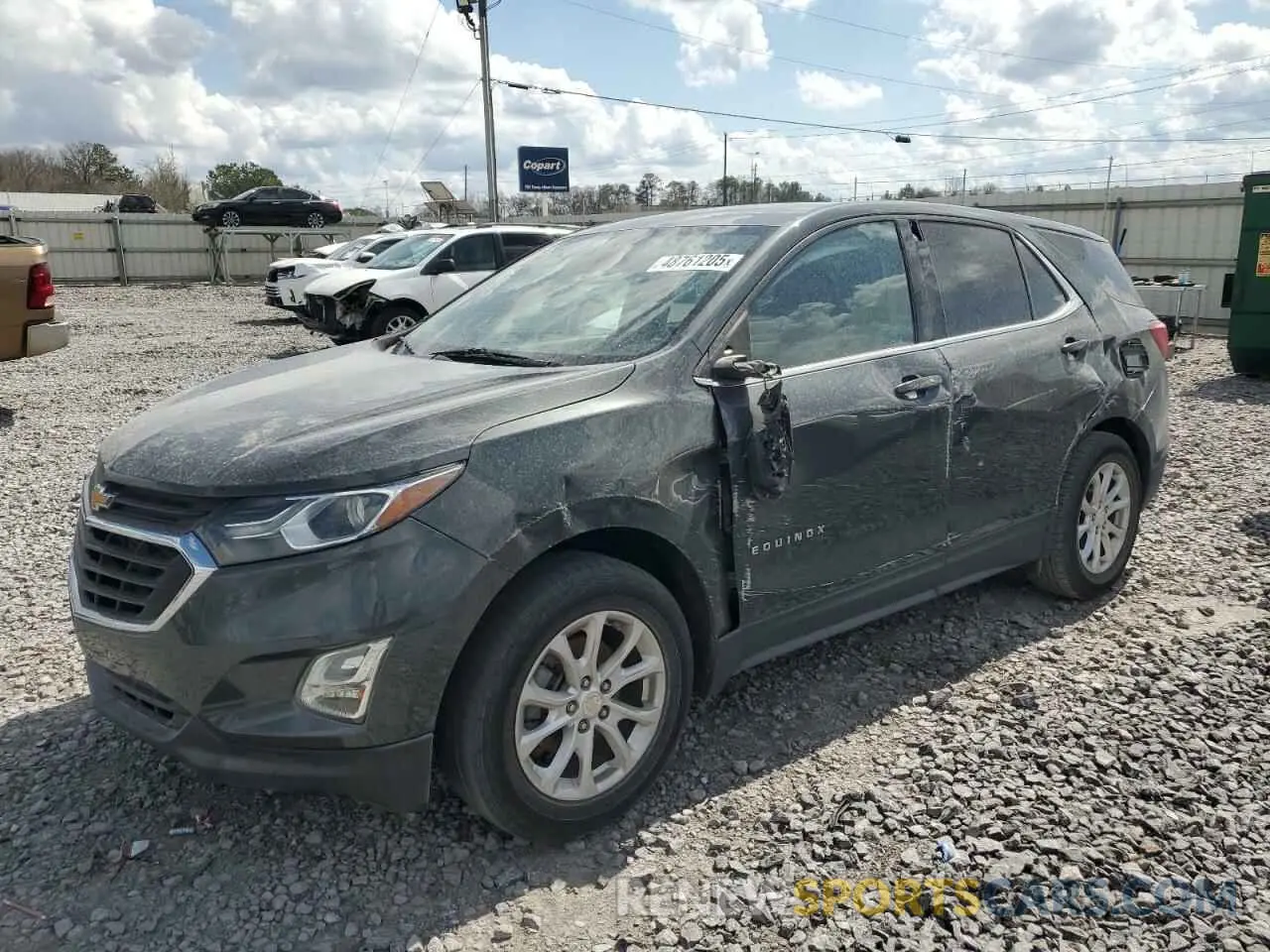 1 Photograph of a damaged car 3GNAXKEV1LS585482 CHEVROLET EQUINOX 2020