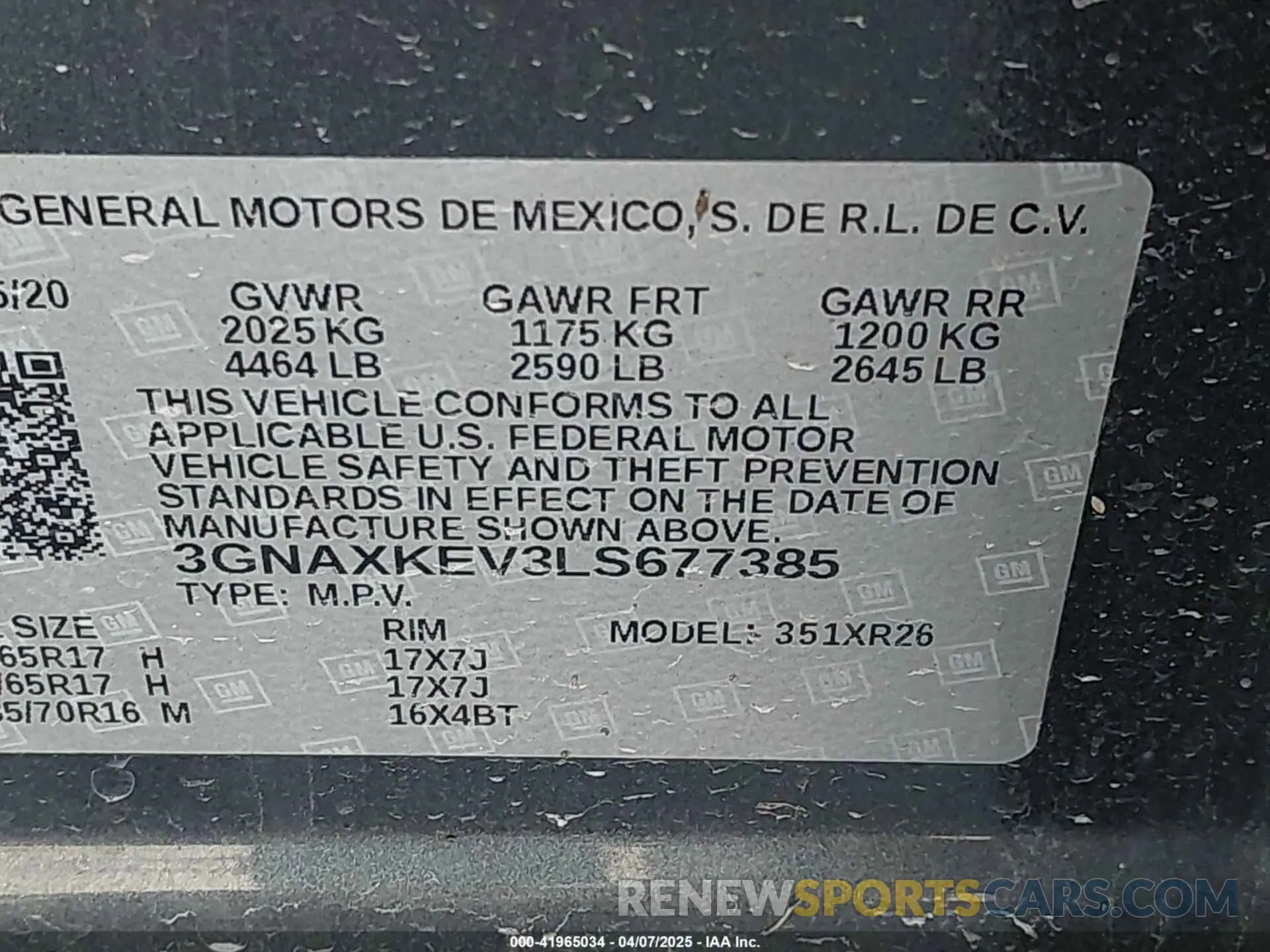 9 Фотография поврежденного автомобиля 3GNAXKEV3LS677385 CHEVROLET EQUINOX 2020