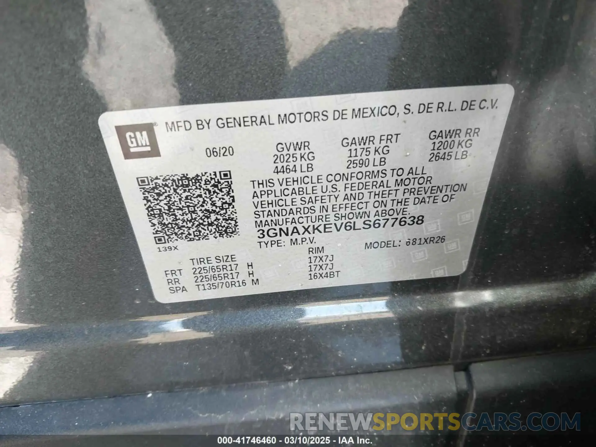 9 Photograph of a damaged car 3GNAXKEV6LS677638 CHEVROLET EQUINOX 2020