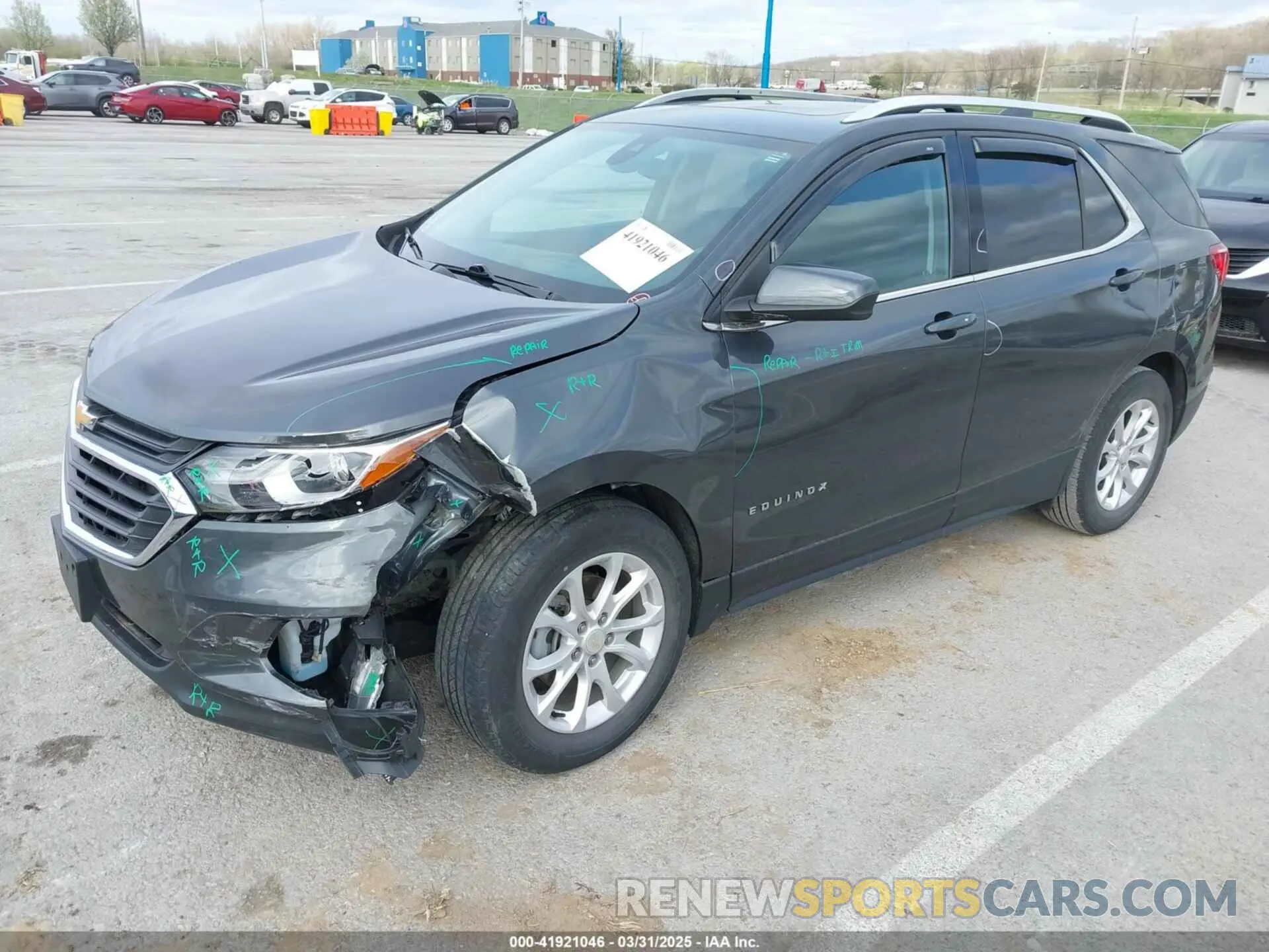 2 Фотография поврежденного автомобиля 3GNAXKEV9LL343923 CHEVROLET EQUINOX 2020
