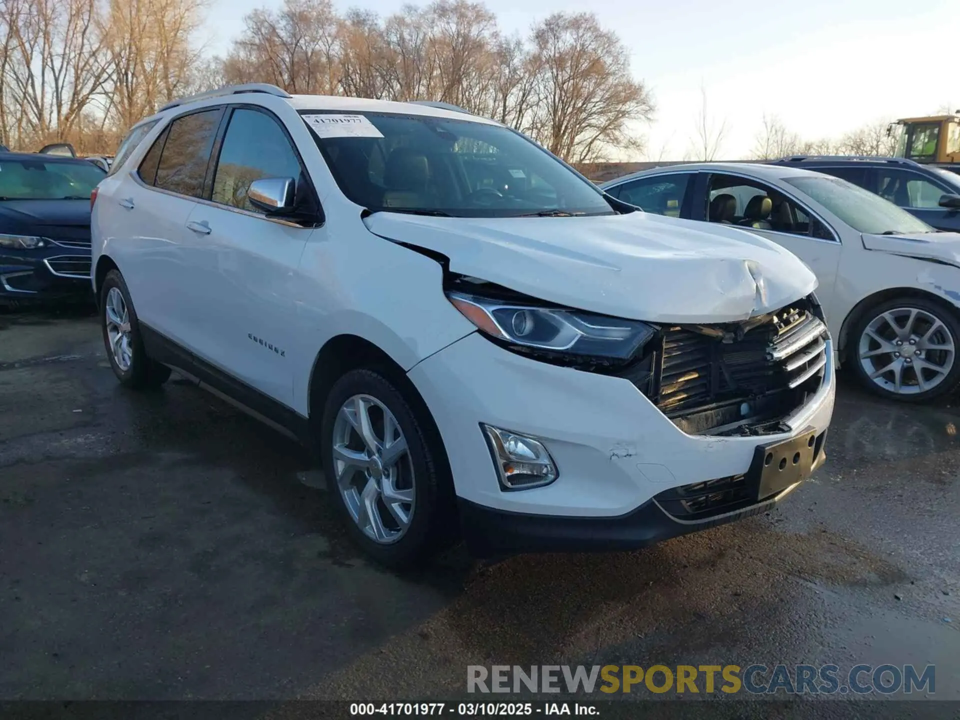 1 Photograph of a damaged car 3GNAXNEV0LS736653 CHEVROLET EQUINOX 2020