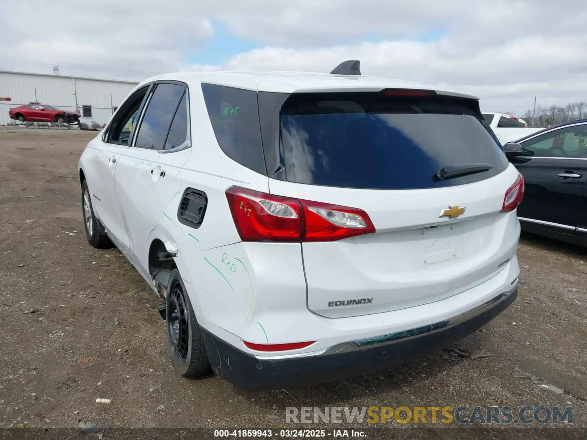 3 Photograph of a damaged car 3GNAXTEV3LL256461 CHEVROLET EQUINOX 2020