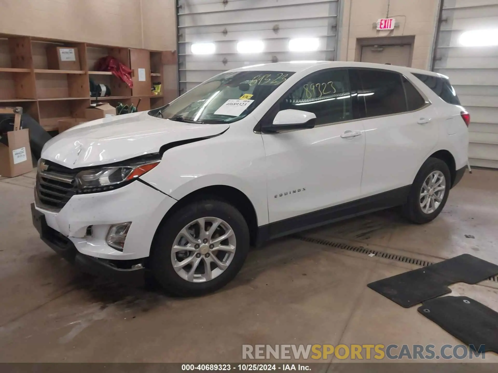 2 Photograph of a damaged car 3GNAXUEV1LS619741 CHEVROLET EQUINOX 2020