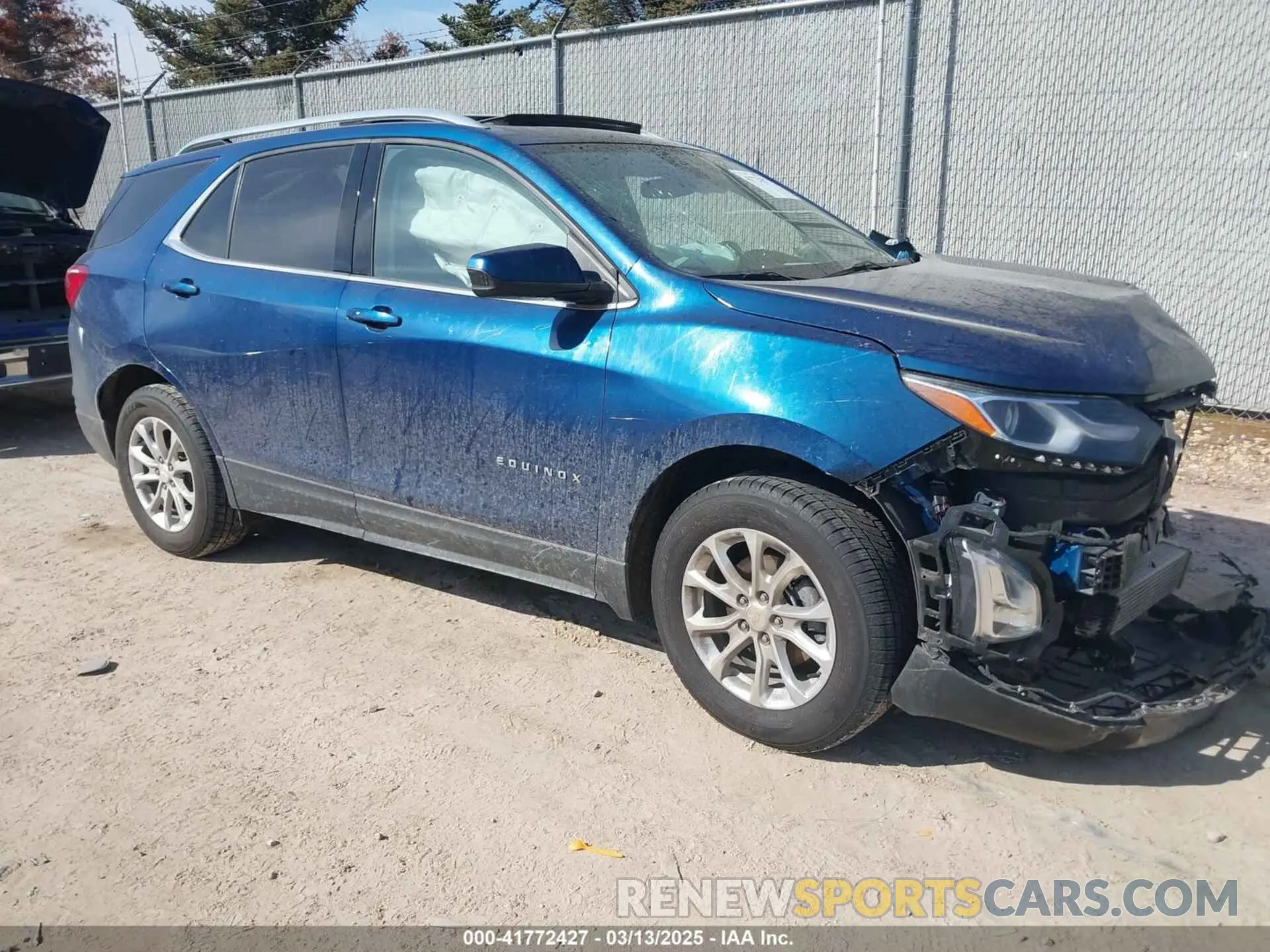 1 Photograph of a damaged car 3GNAXUEVXLL281010 CHEVROLET EQUINOX 2020