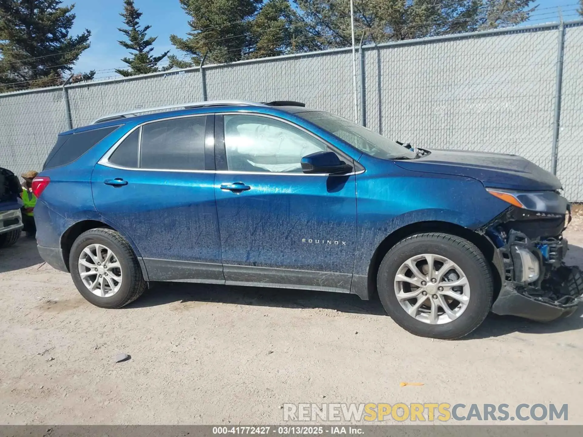 13 Photograph of a damaged car 3GNAXUEVXLL281010 CHEVROLET EQUINOX 2020