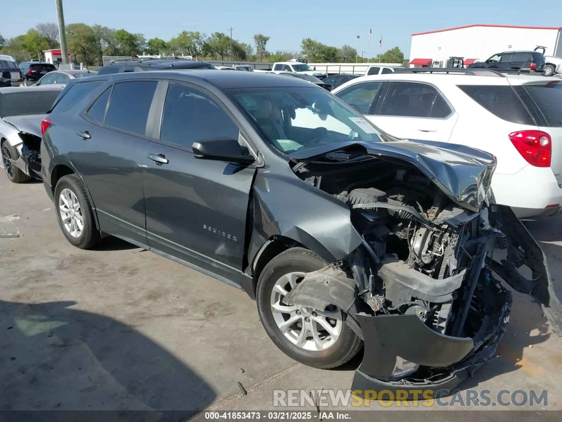 1 Photograph of a damaged car 2GNAXHEV4M6131889 CHEVROLET EQUINOX 2021