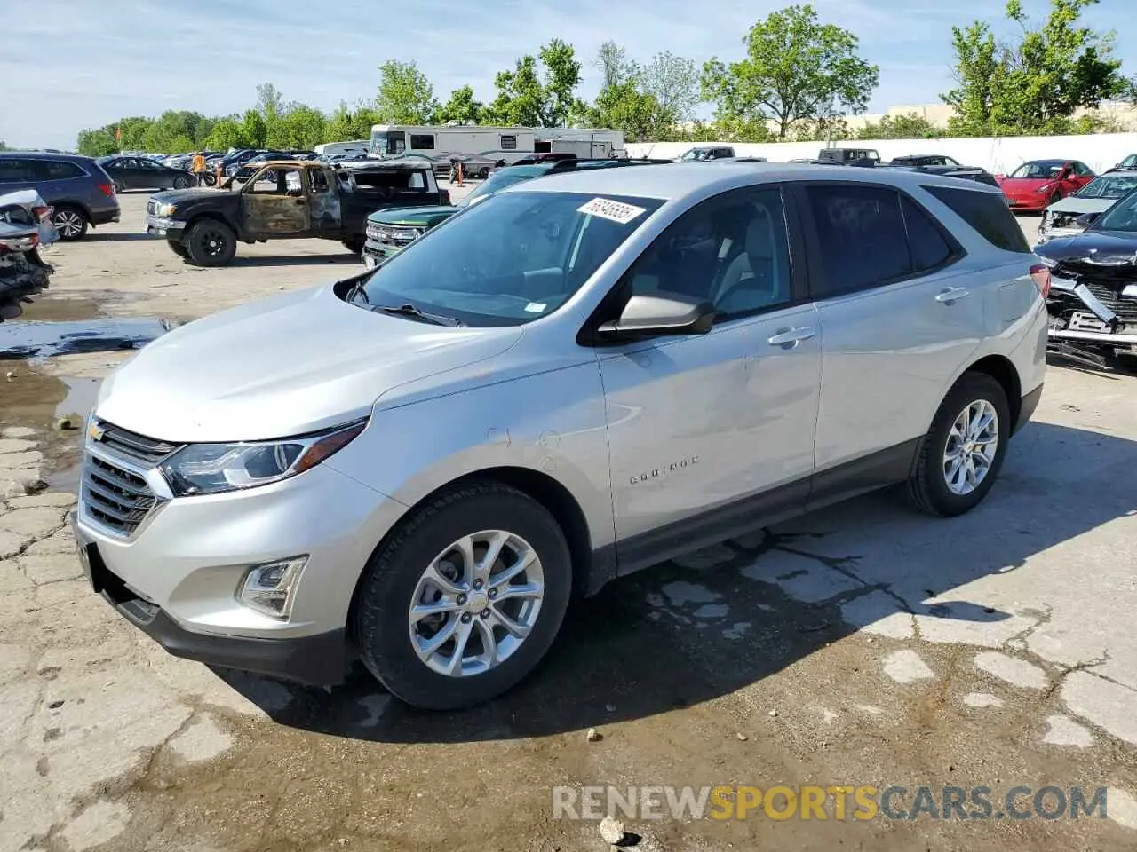 1 Photograph of a damaged car 2GNAXHEV7M6159315 CHEVROLET EQUINOX 2021