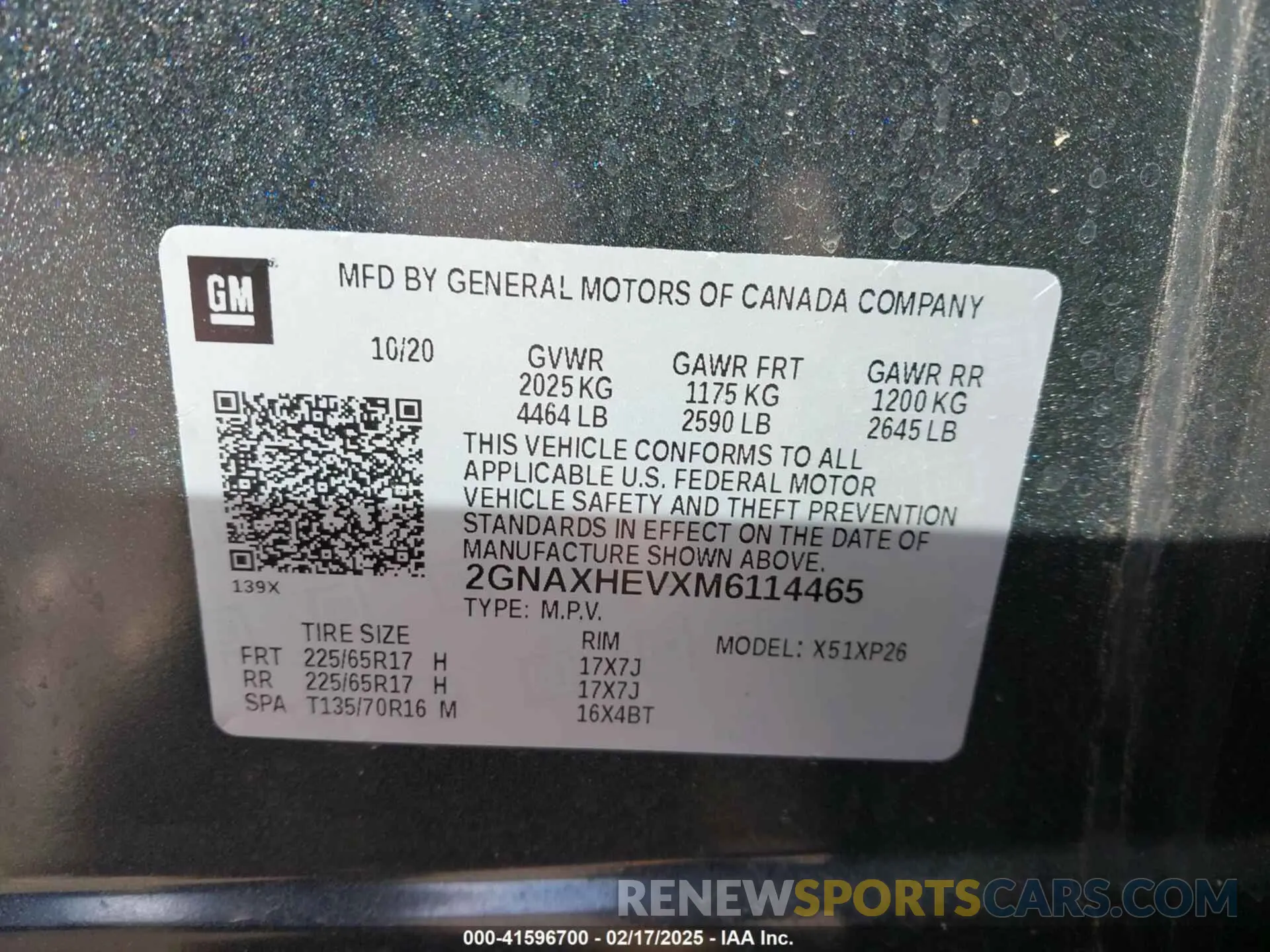 9 Photograph of a damaged car 2GNAXHEVXM6114465 CHEVROLET EQUINOX 2021