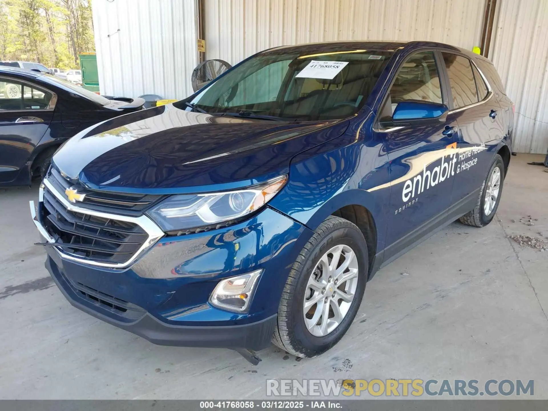 2 Photograph of a damaged car 2GNAXJEV8M6150677 CHEVROLET EQUINOX 2021