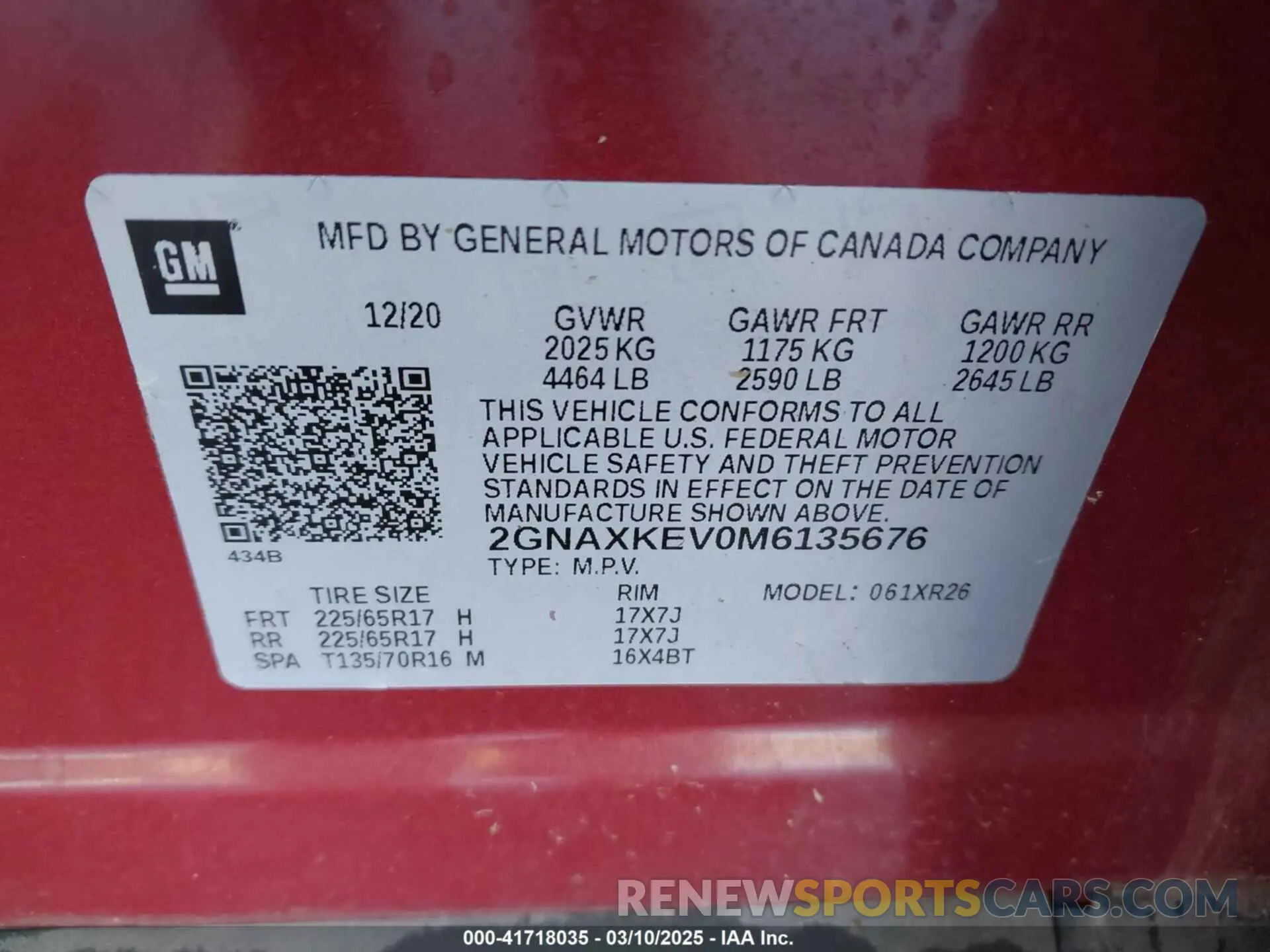 9 Photograph of a damaged car 2GNAXKEV0M6135676 CHEVROLET EQUINOX 2021