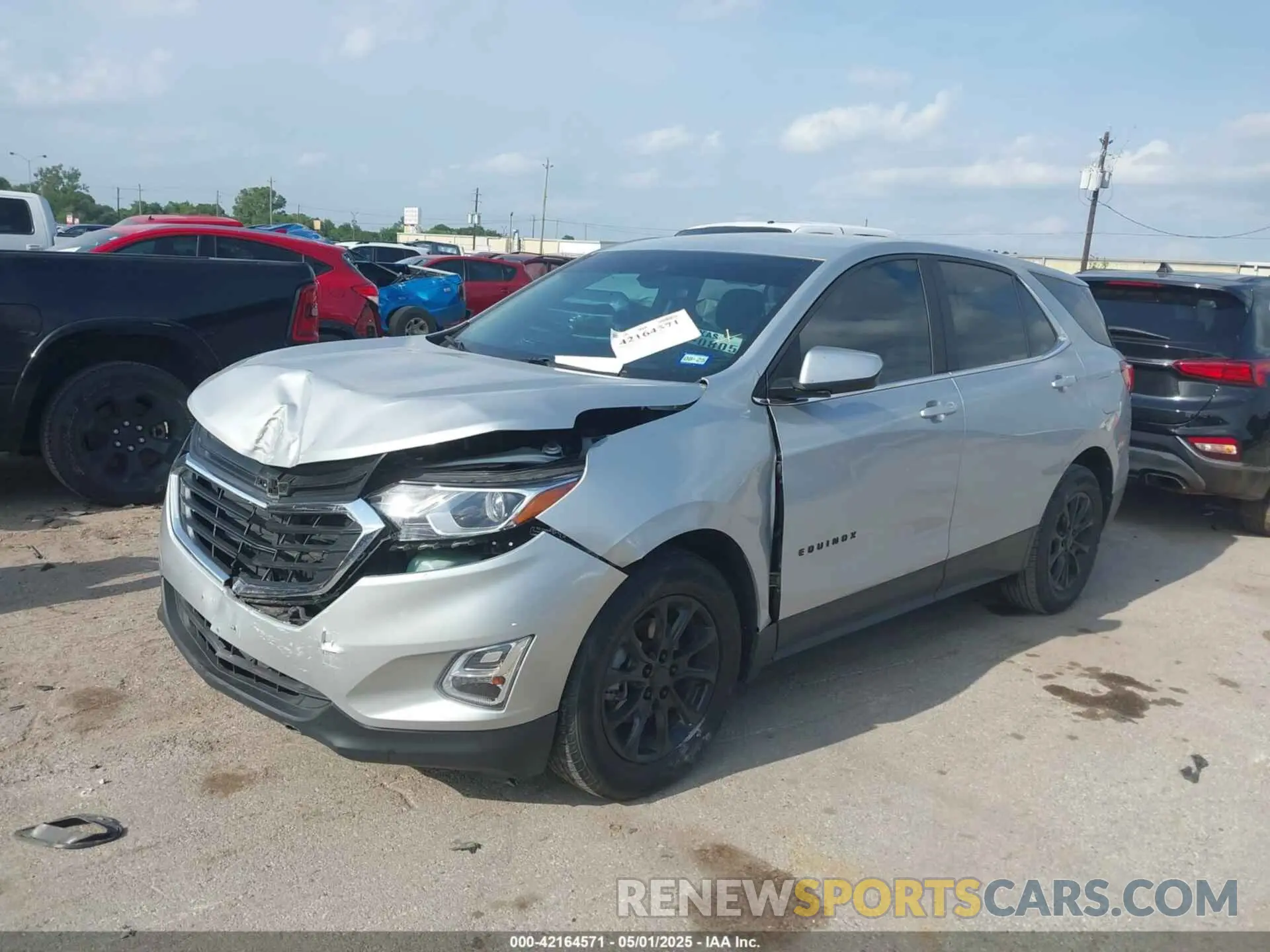 2 Фотография поврежденного автомобиля 2GNAXKEV1M6105926 CHEVROLET EQUINOX 2021