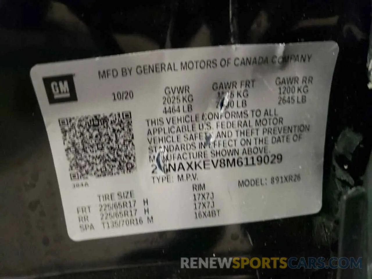 15 Photograph of a damaged car 2GNAXKEV8M6119029 CHEVROLET EQUINOX 2021