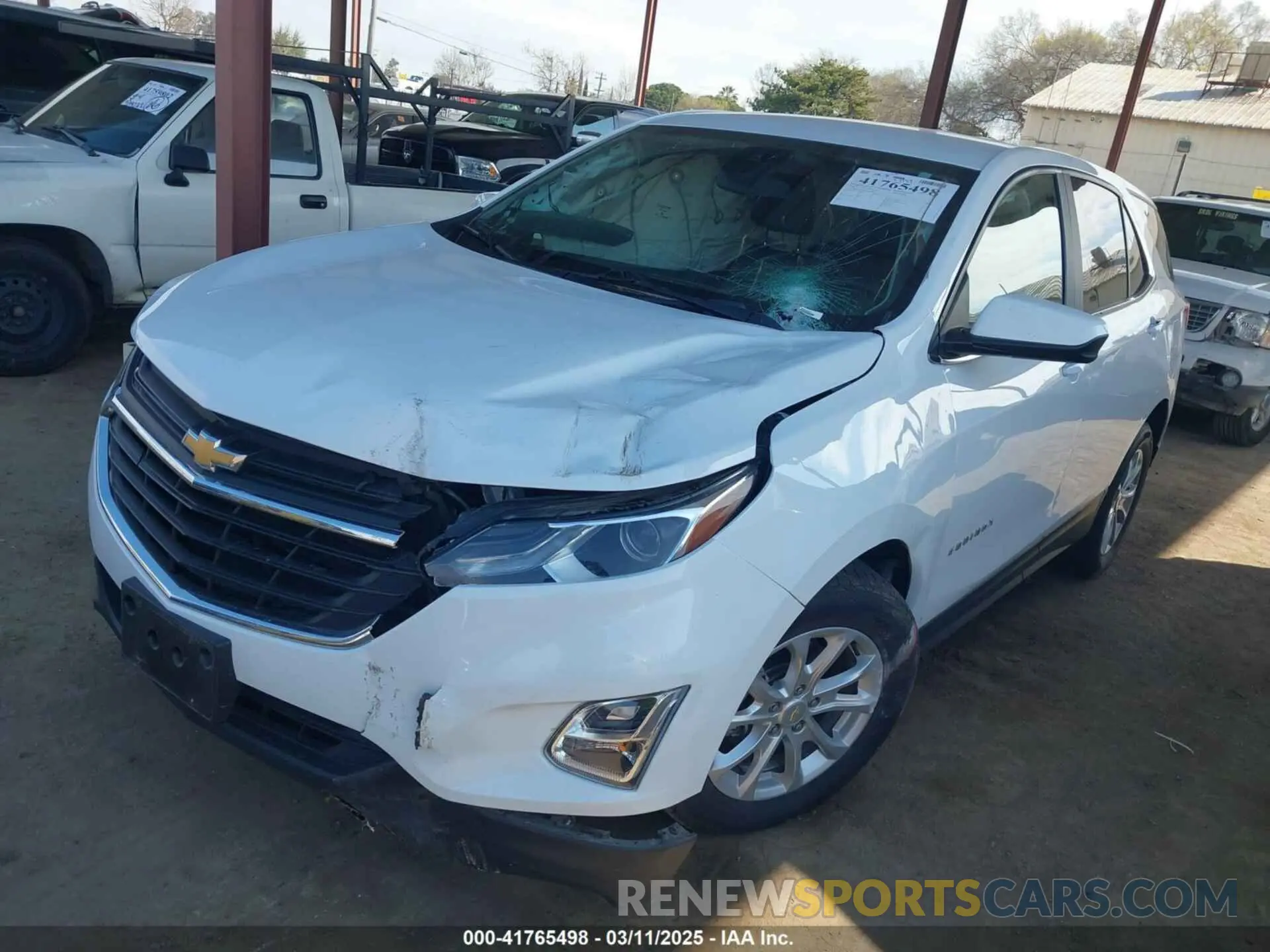 2 Фотография поврежденного автомобиля 2GNAXTEV2M6100322 CHEVROLET EQUINOX 2021