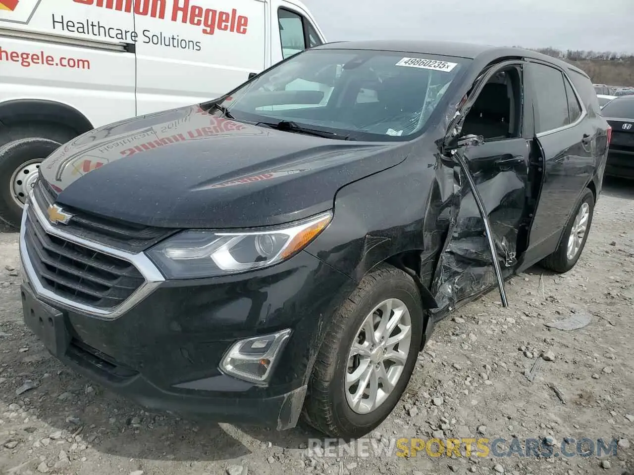 1 Photograph of a damaged car 2GNAXUEV2M6153270 CHEVROLET EQUINOX 2021