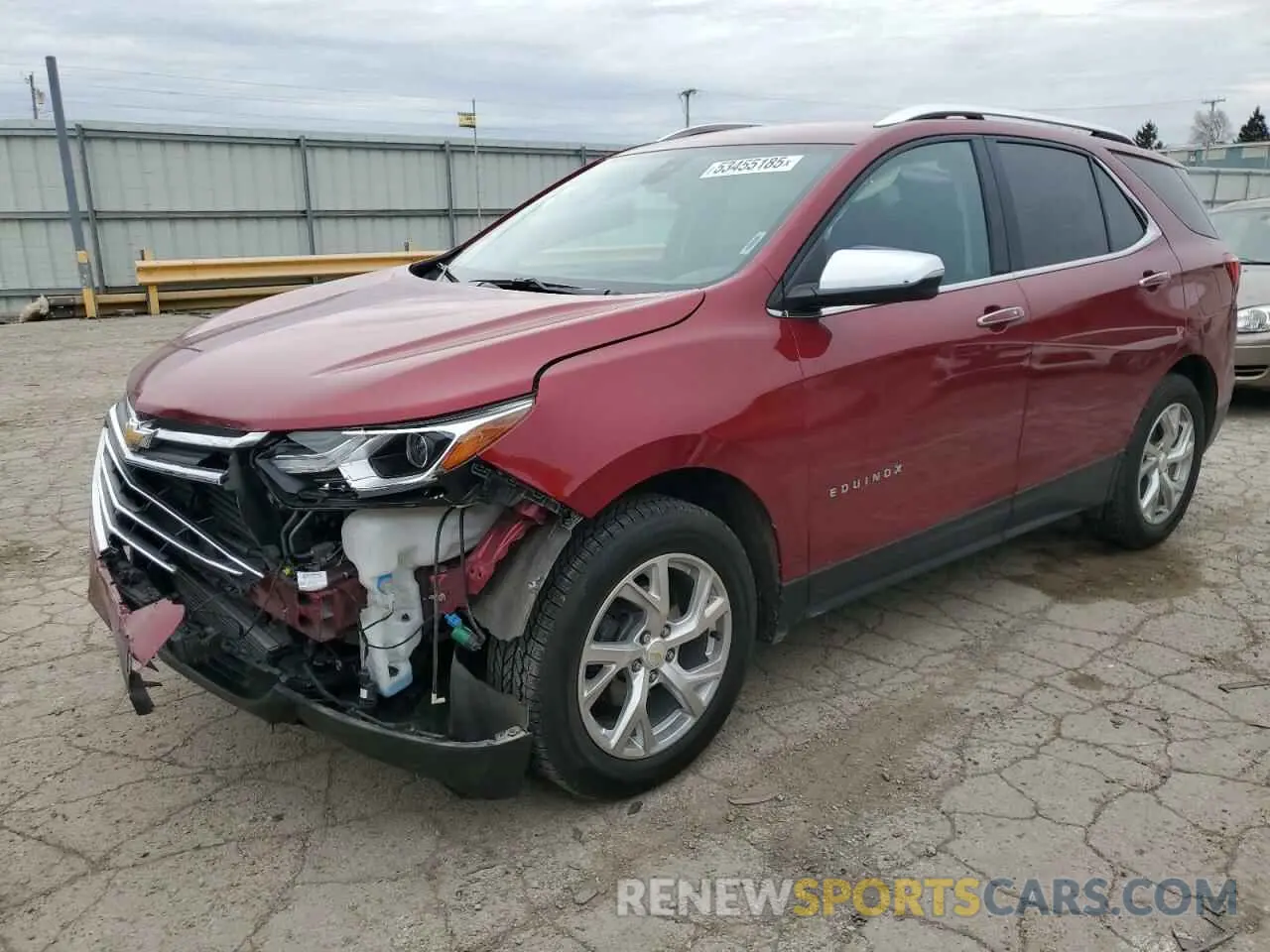 1 Photograph of a damaged car 2GNAXXEV6M6139096 CHEVROLET EQUINOX 2021