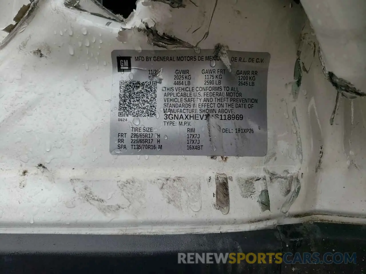 14 Photograph of a damaged car 3GNAXHEV1MS118969 CHEVROLET EQUINOX 2021
