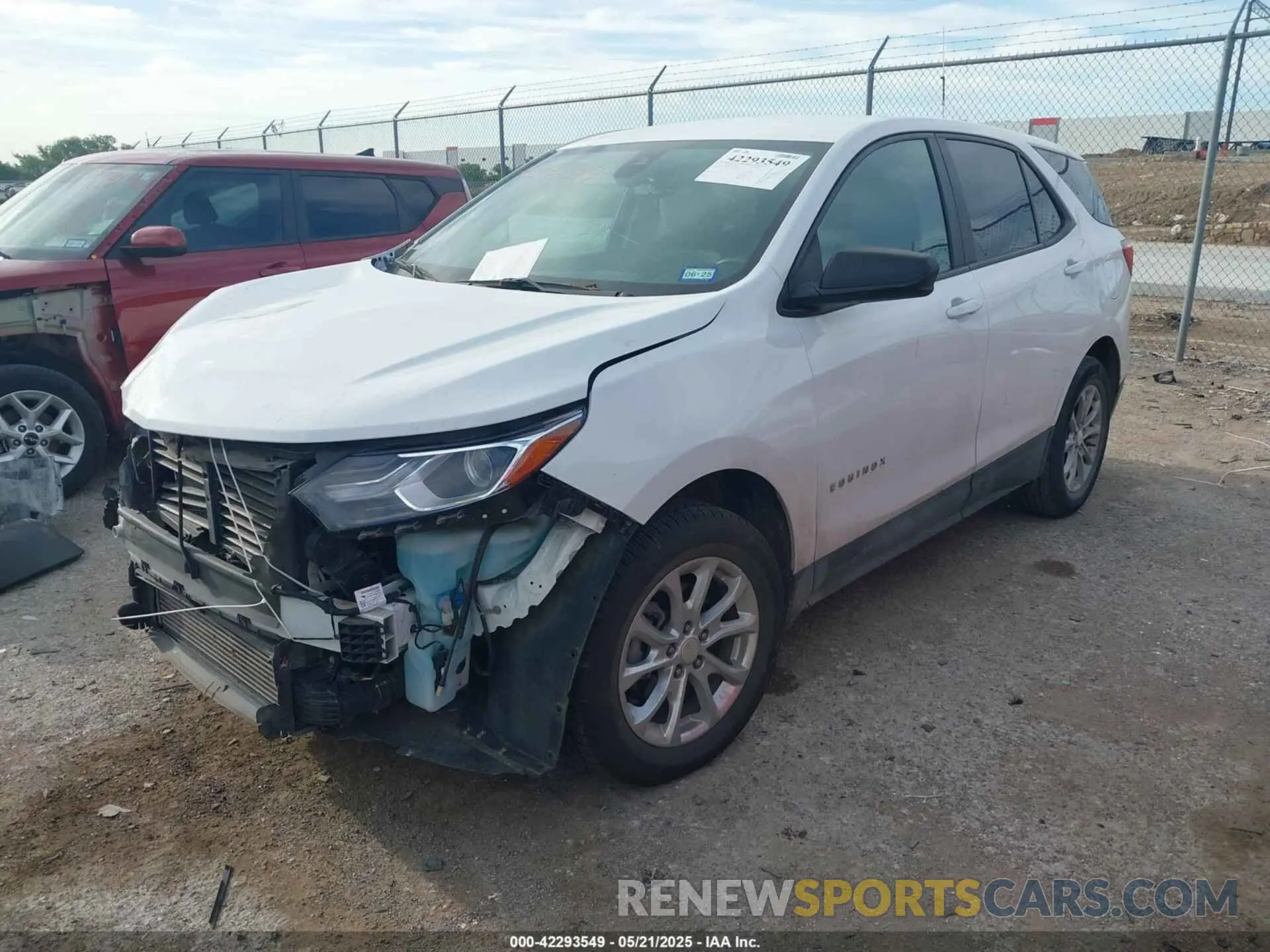 2 Photograph of a damaged car 3GNAXHEV1MS178038 CHEVROLET EQUINOX 2021
