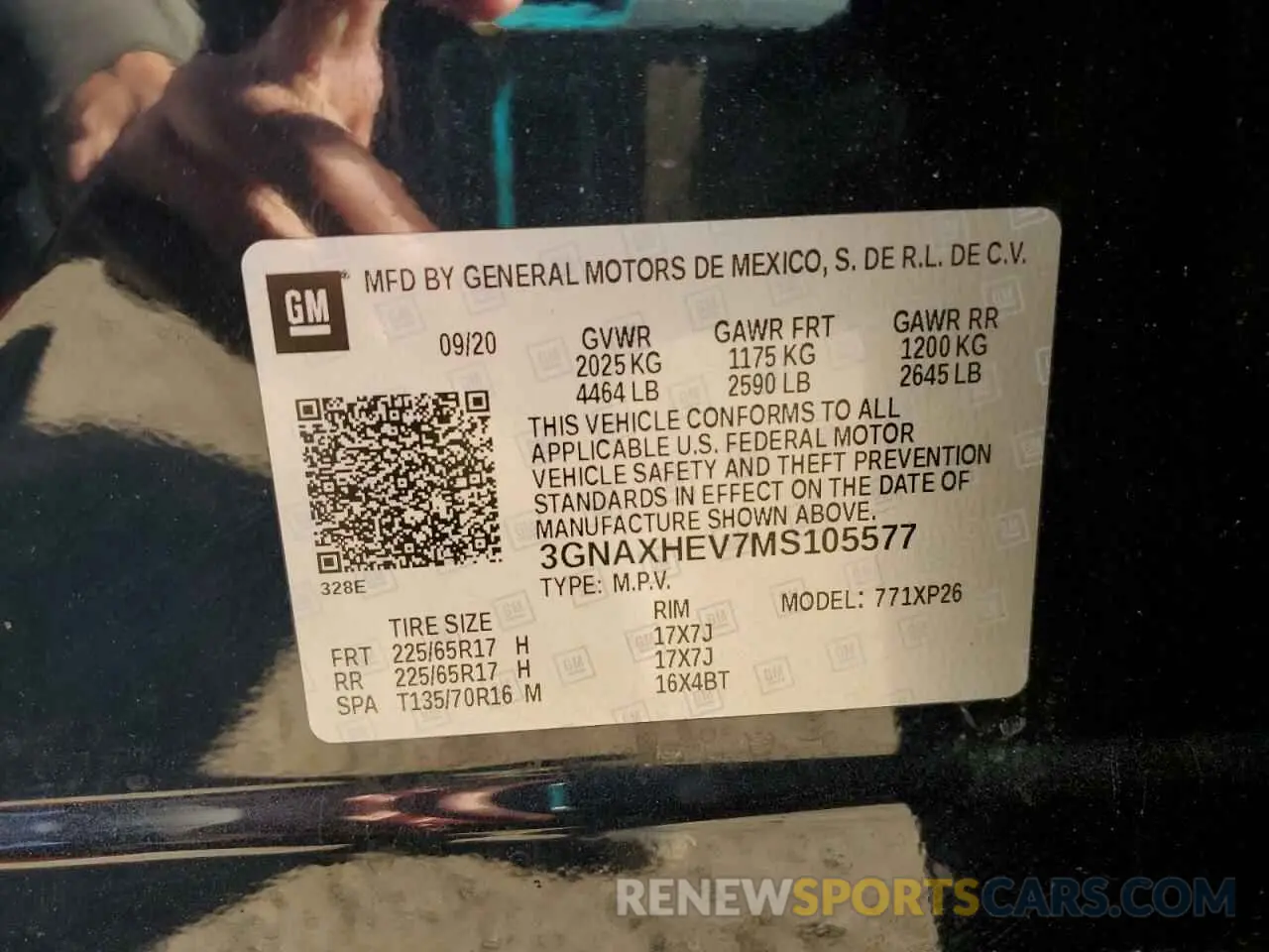 14 Photograph of a damaged car 3GNAXHEV7MS105577 CHEVROLET EQUINOX 2021