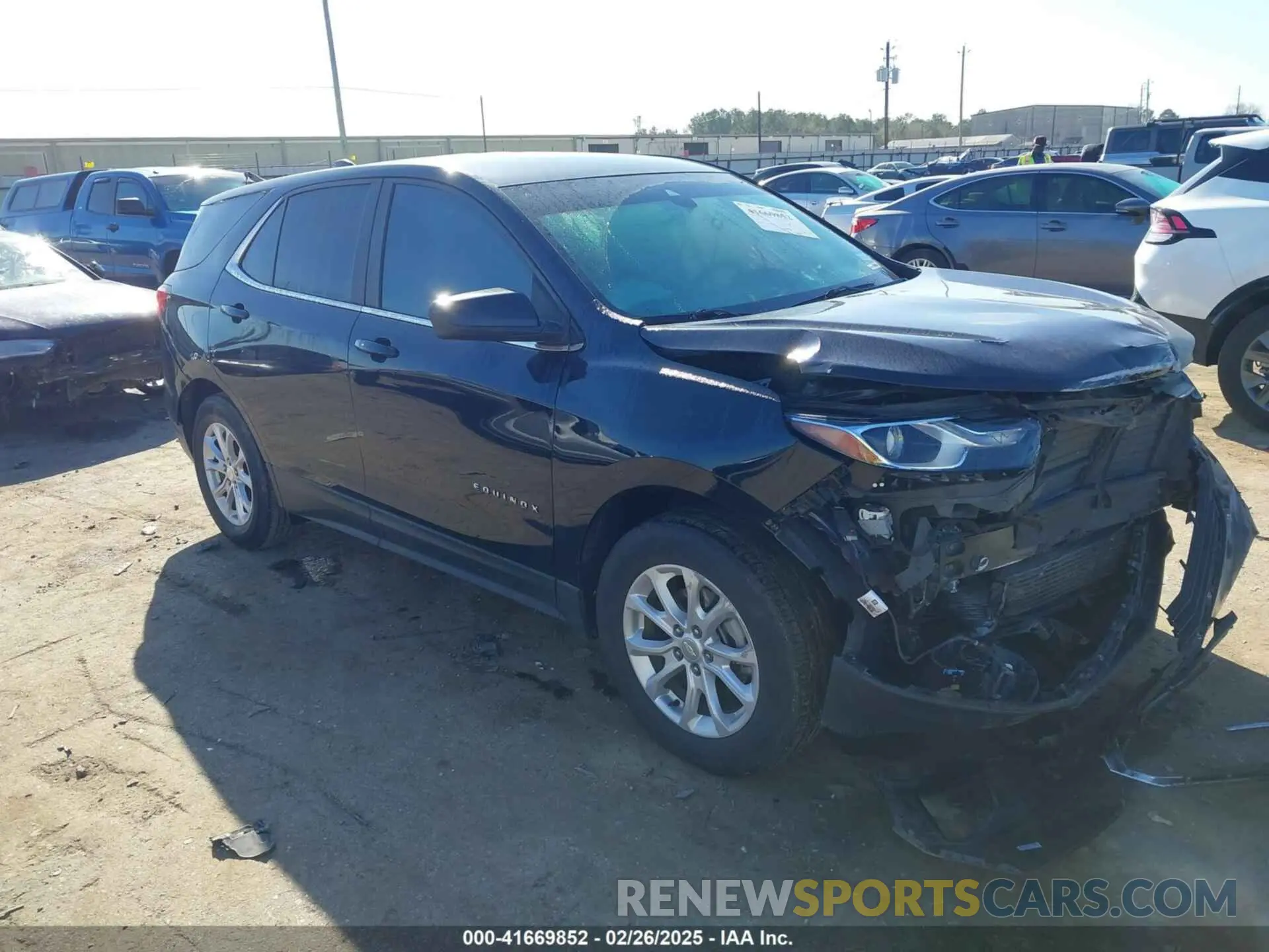 1 Photograph of a damaged car 3GNAXKEV1MS129189 CHEVROLET EQUINOX 2021
