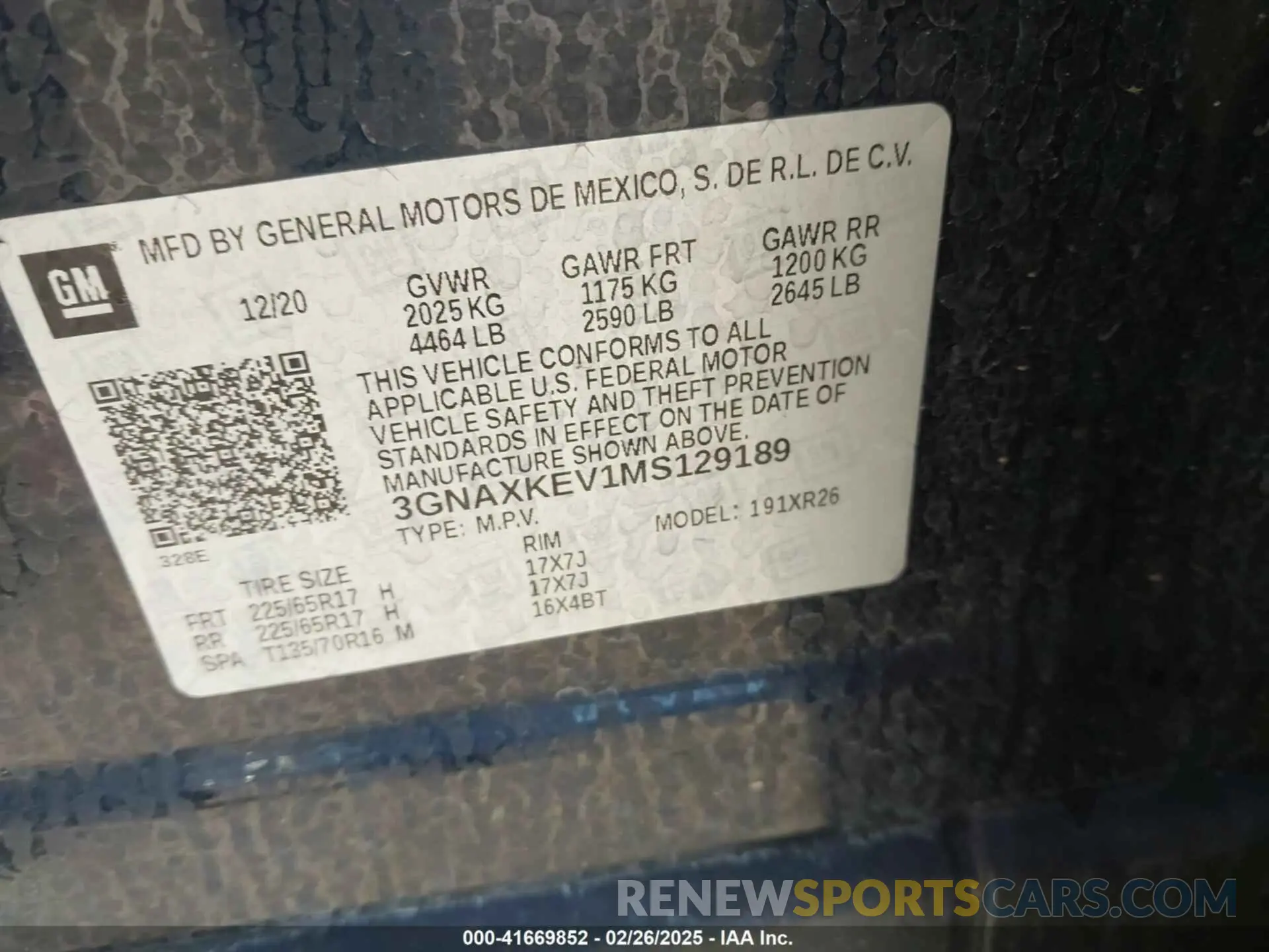 9 Photograph of a damaged car 3GNAXKEV1MS129189 CHEVROLET EQUINOX 2021