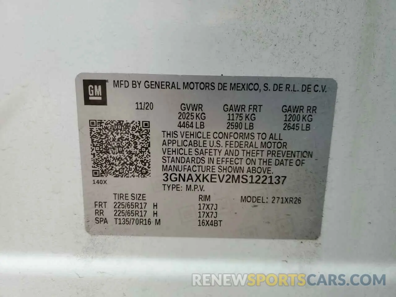 13 Photograph of a damaged car 3GNAXKEV2MS122137 CHEVROLET EQUINOX 2021