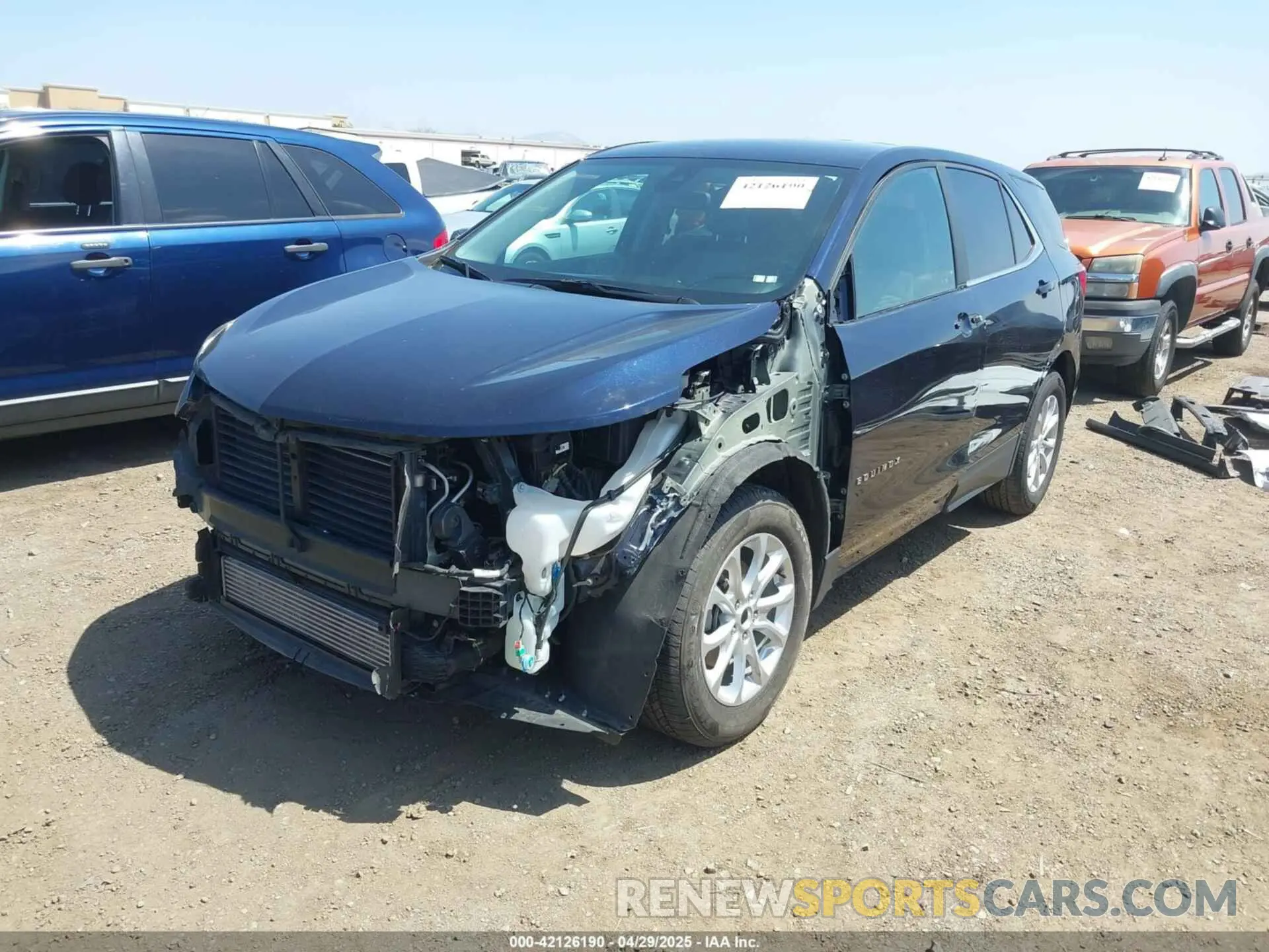 2 Photograph of a damaged car 3GNAXKEV2MS141755 CHEVROLET EQUINOX 2021