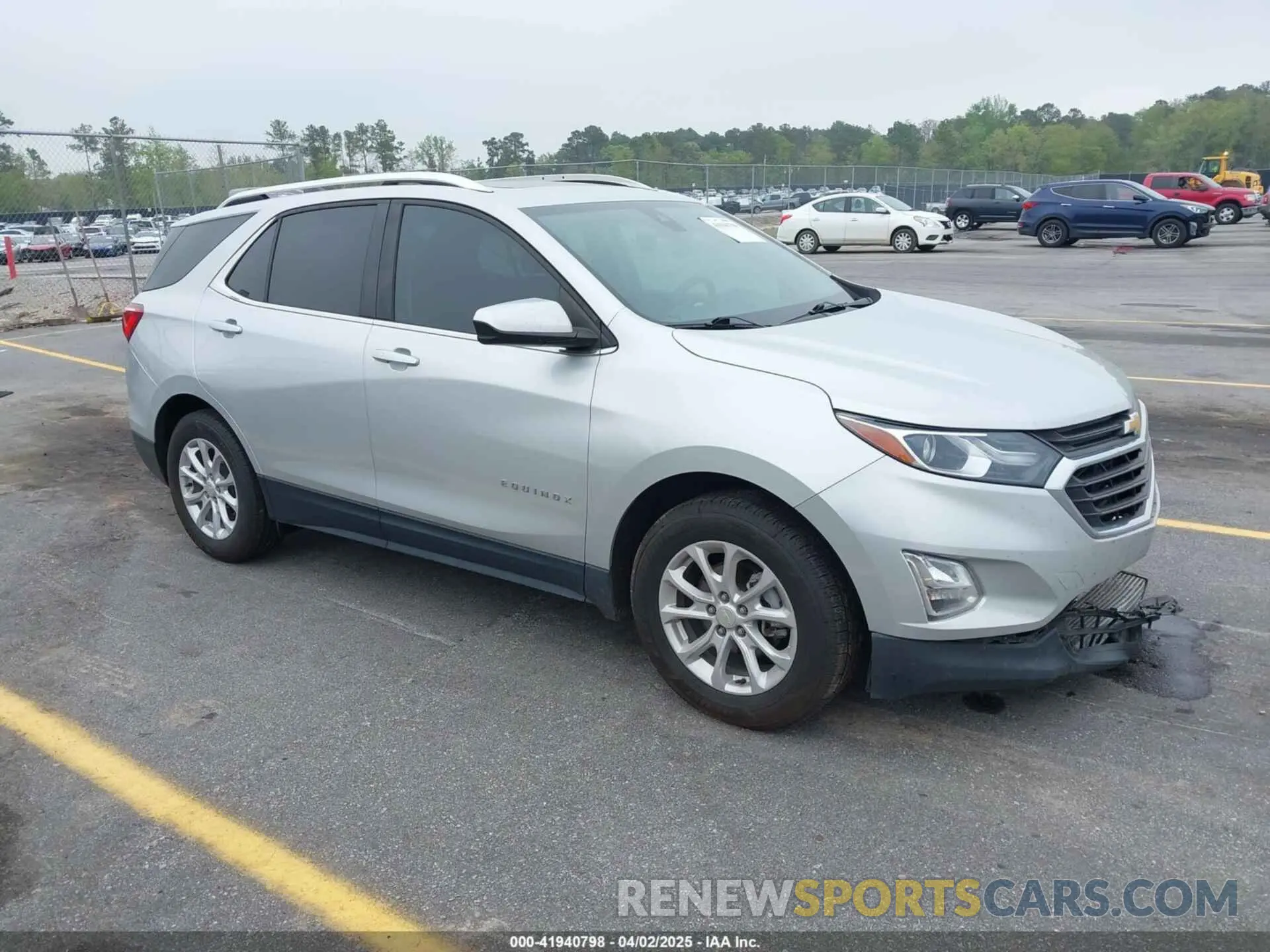 1 Photograph of a damaged car 3GNAXKEV3MS124186 CHEVROLET EQUINOX 2021