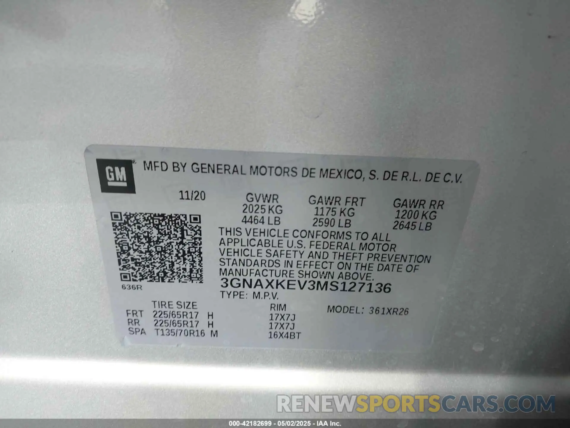 9 Photograph of a damaged car 3GNAXKEV3MS127136 CHEVROLET EQUINOX 2021