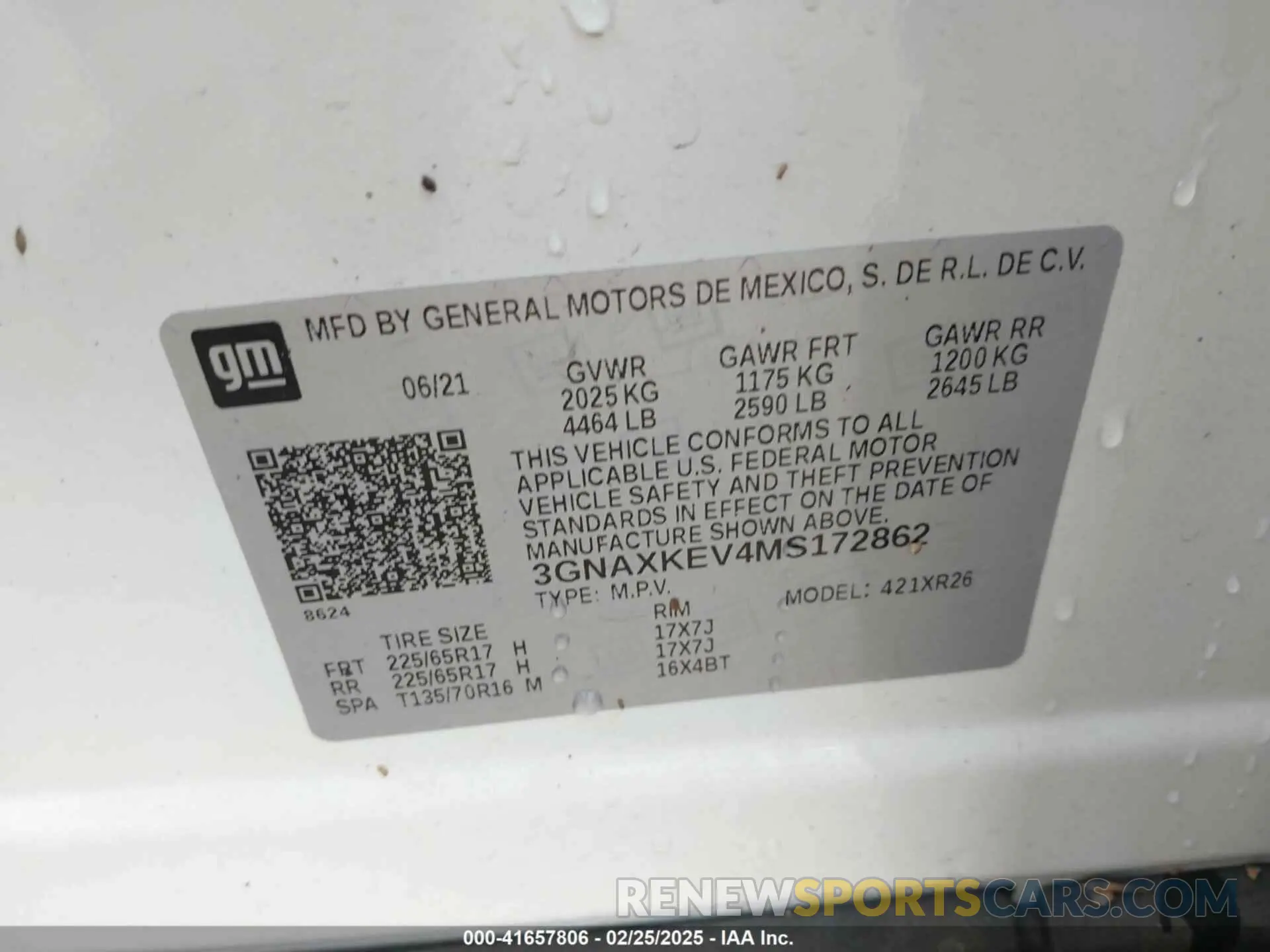 9 Photograph of a damaged car 3GNAXKEV4MS172862 CHEVROLET EQUINOX 2021