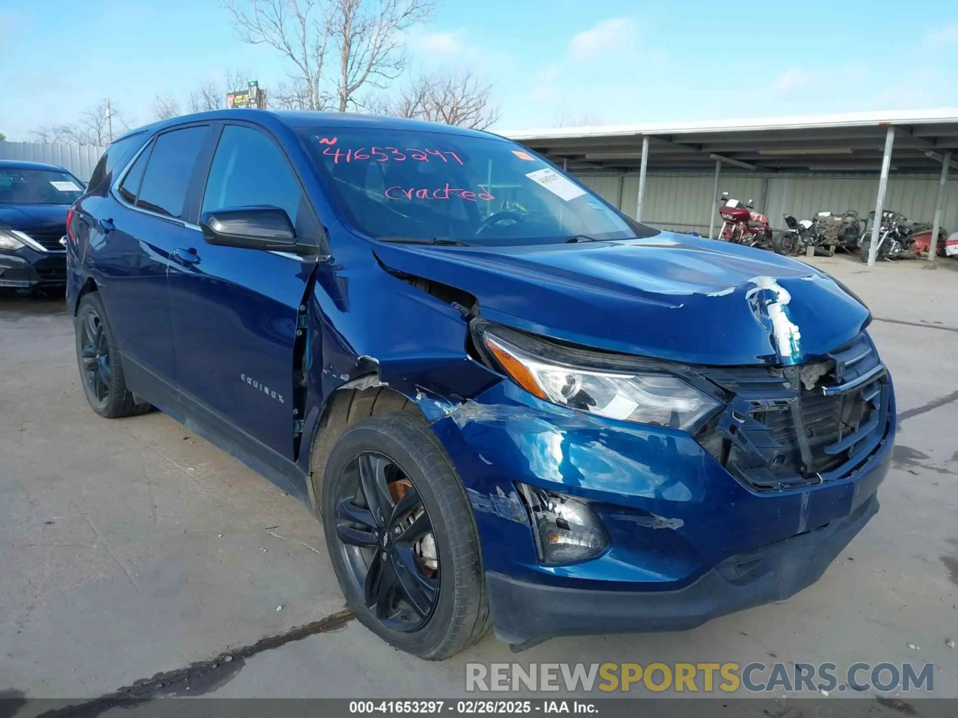 1 Фотография поврежденного автомобиля 3GNAXKEV7ML366165 CHEVROLET EQUINOX 2021