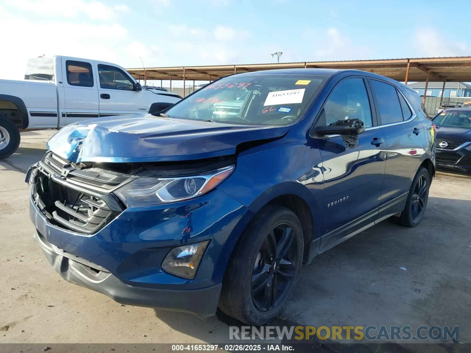 2 Фотография поврежденного автомобиля 3GNAXKEV7ML366165 CHEVROLET EQUINOX 2021