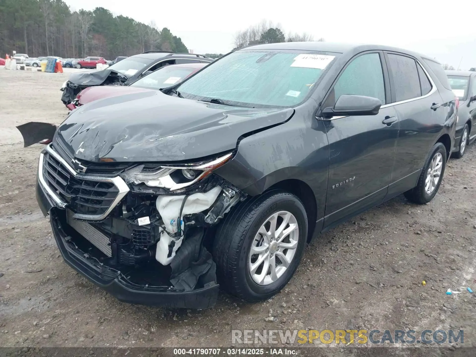 2 Photograph of a damaged car 3GNAXKEV8ML356664 CHEVROLET EQUINOX 2021