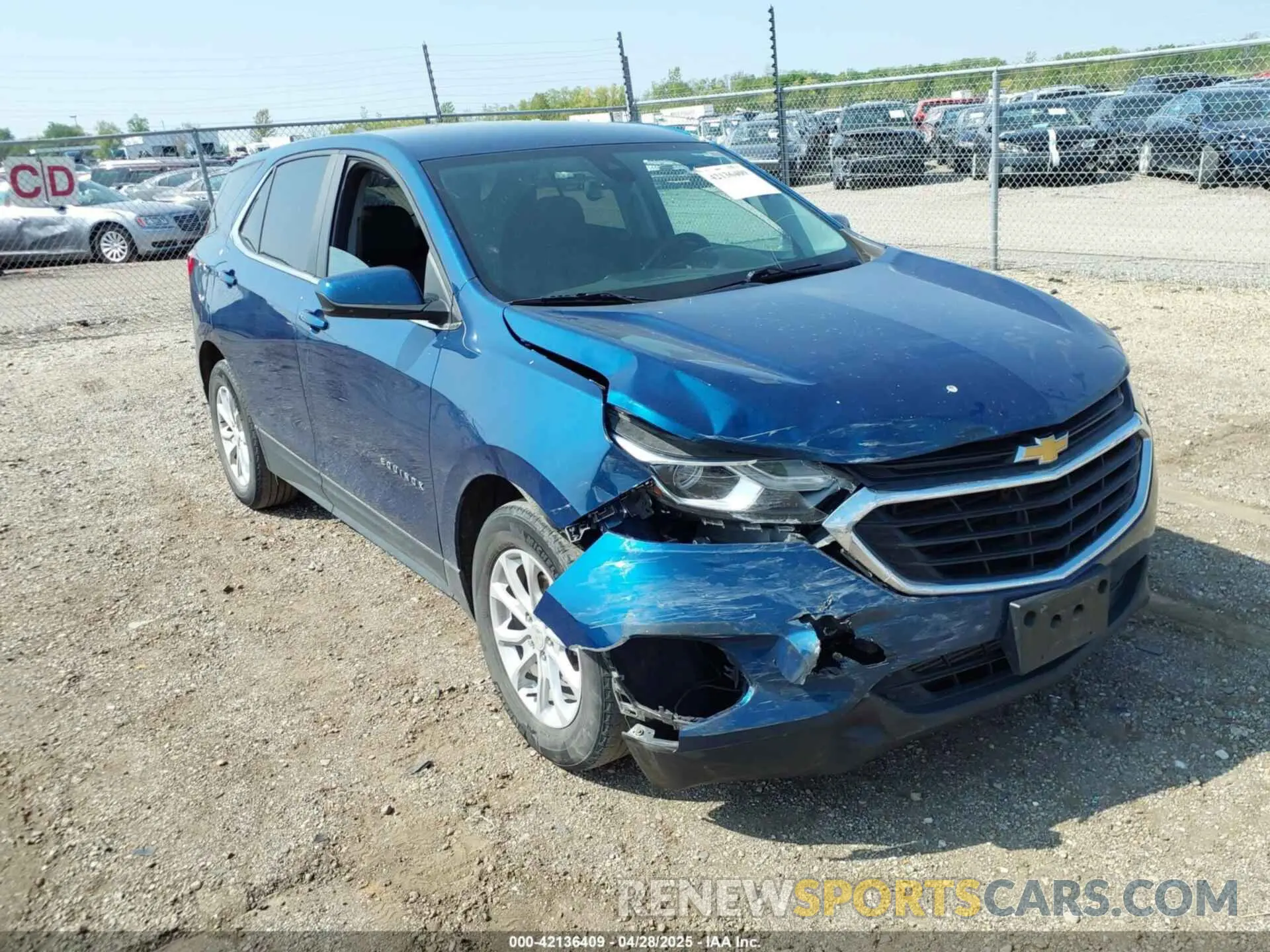 1 Photograph of a damaged car 3GNAXKEV8ML358494 CHEVROLET EQUINOX 2021