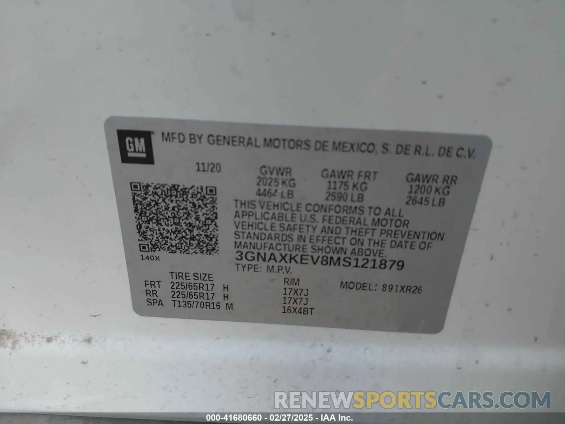 9 Photograph of a damaged car 3GNAXKEV8MS121879 CHEVROLET EQUINOX 2021