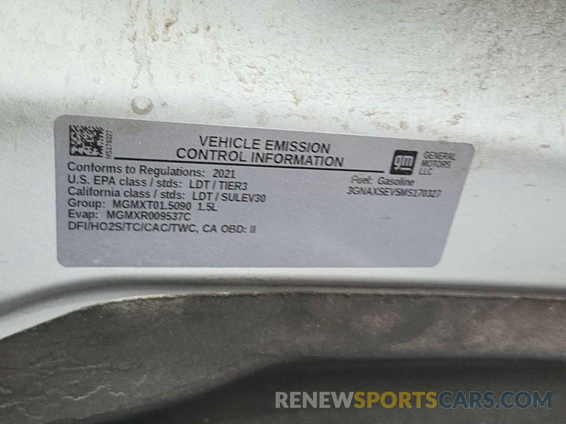 29 Photograph of a damaged car 3GNAXSEV5MS170327 CHEVROLET EQUINOX 2021
