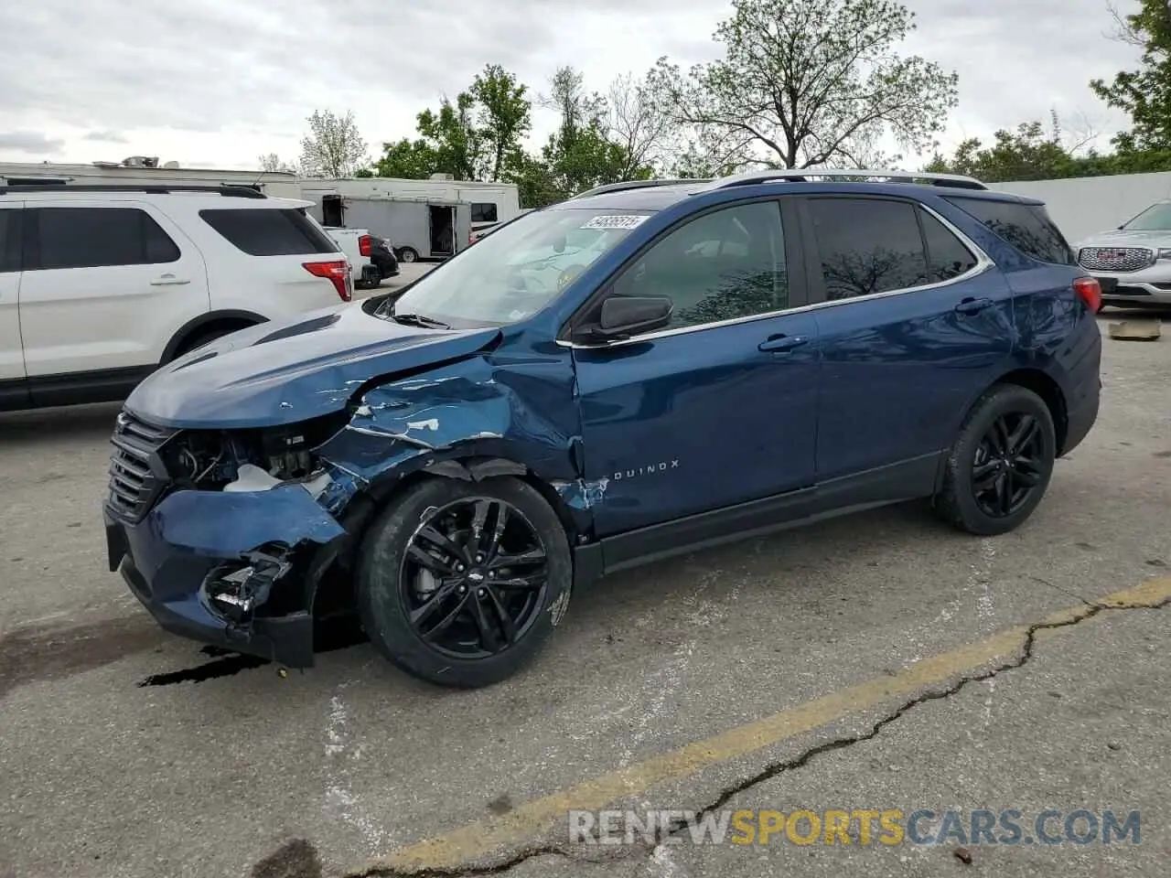 1 Photograph of a damaged car 3GNAXUEV0ML382381 CHEVROLET EQUINOX 2021