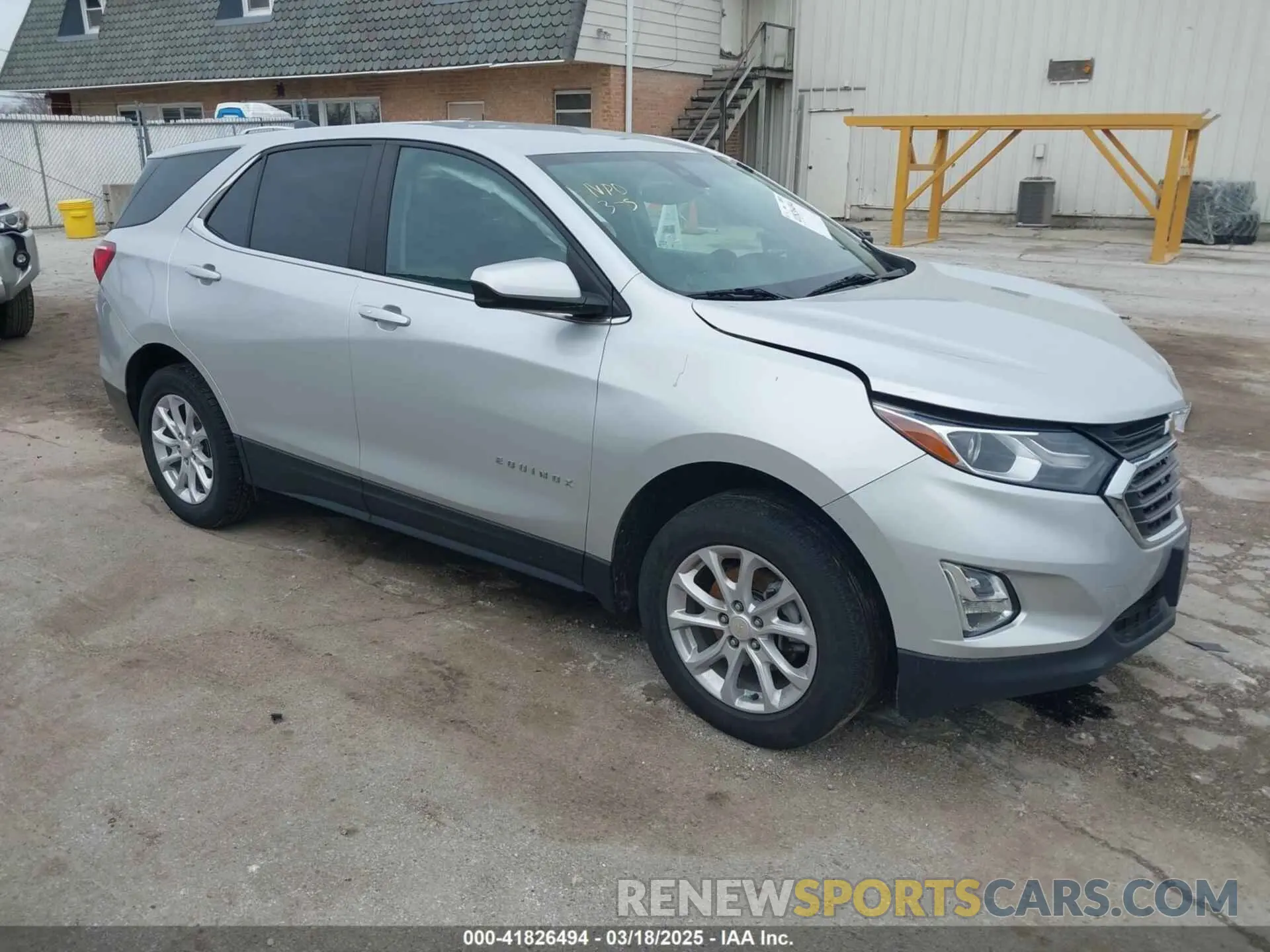 1 Photograph of a damaged car 3GNAXUEV3MS133823 CHEVROLET EQUINOX 2021