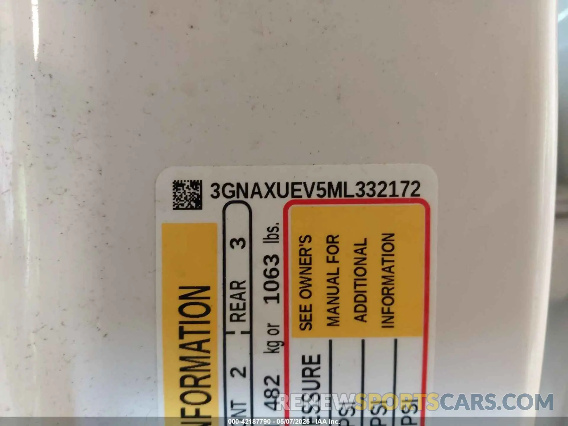 9 Фотография поврежденного автомобиля 3GNAXUEV5ML332172 CHEVROLET EQUINOX 2021