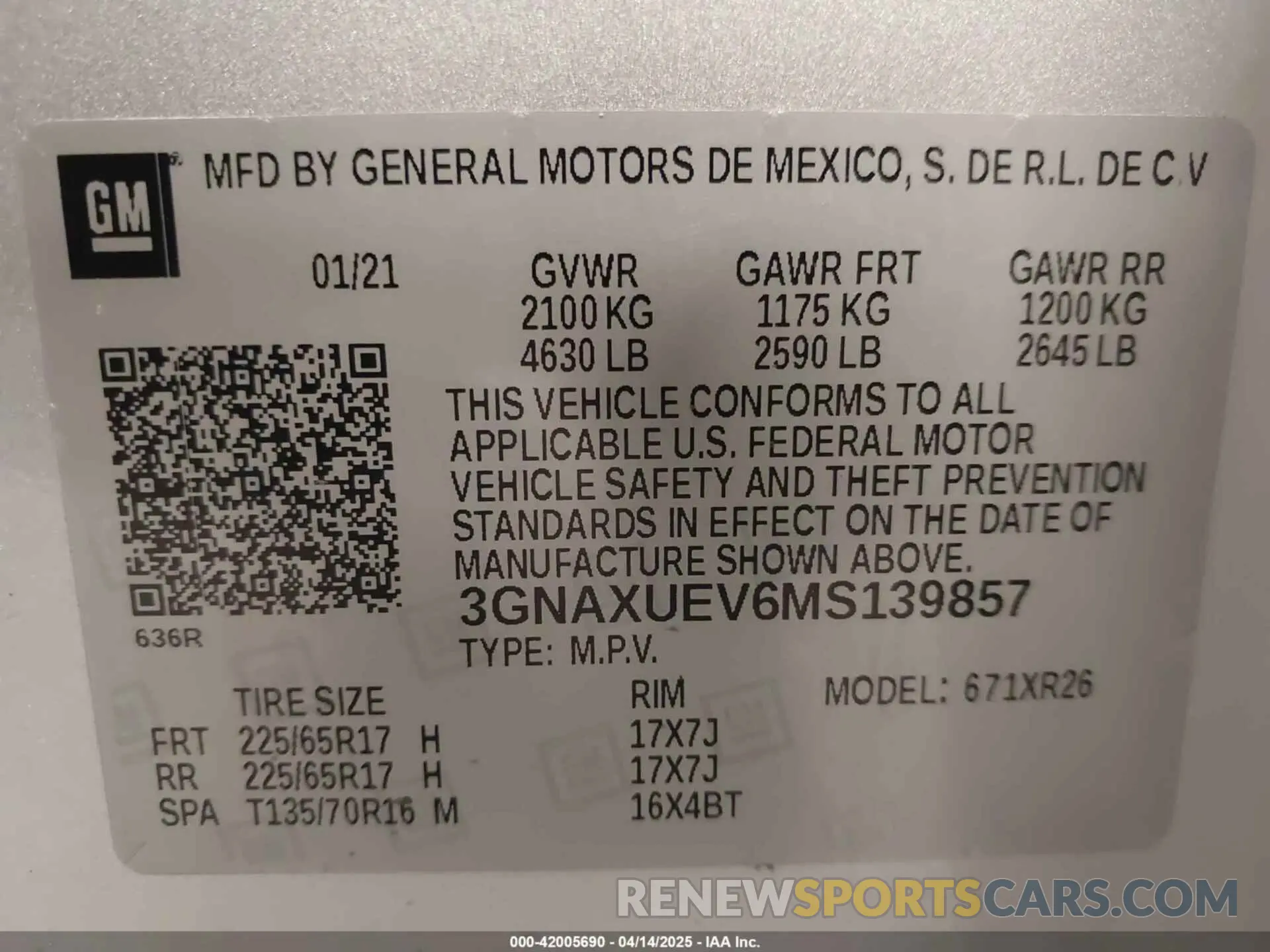 9 Фотография поврежденного автомобиля 3GNAXUEV6MS139857 CHEVROLET EQUINOX 2021
