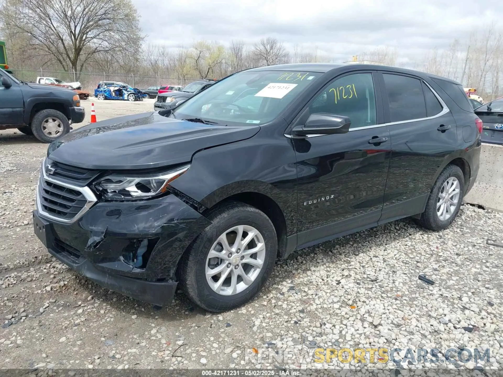 2 Фотография поврежденного автомобиля 3GNAXUEV7ML336725 CHEVROLET EQUINOX 2021